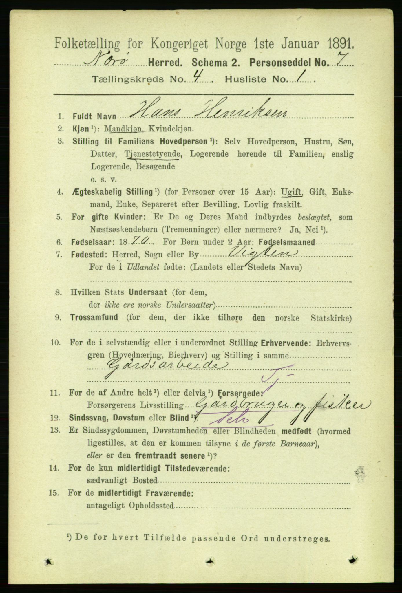 RA, 1891 census for 1751 Nærøy, 1891, p. 1879