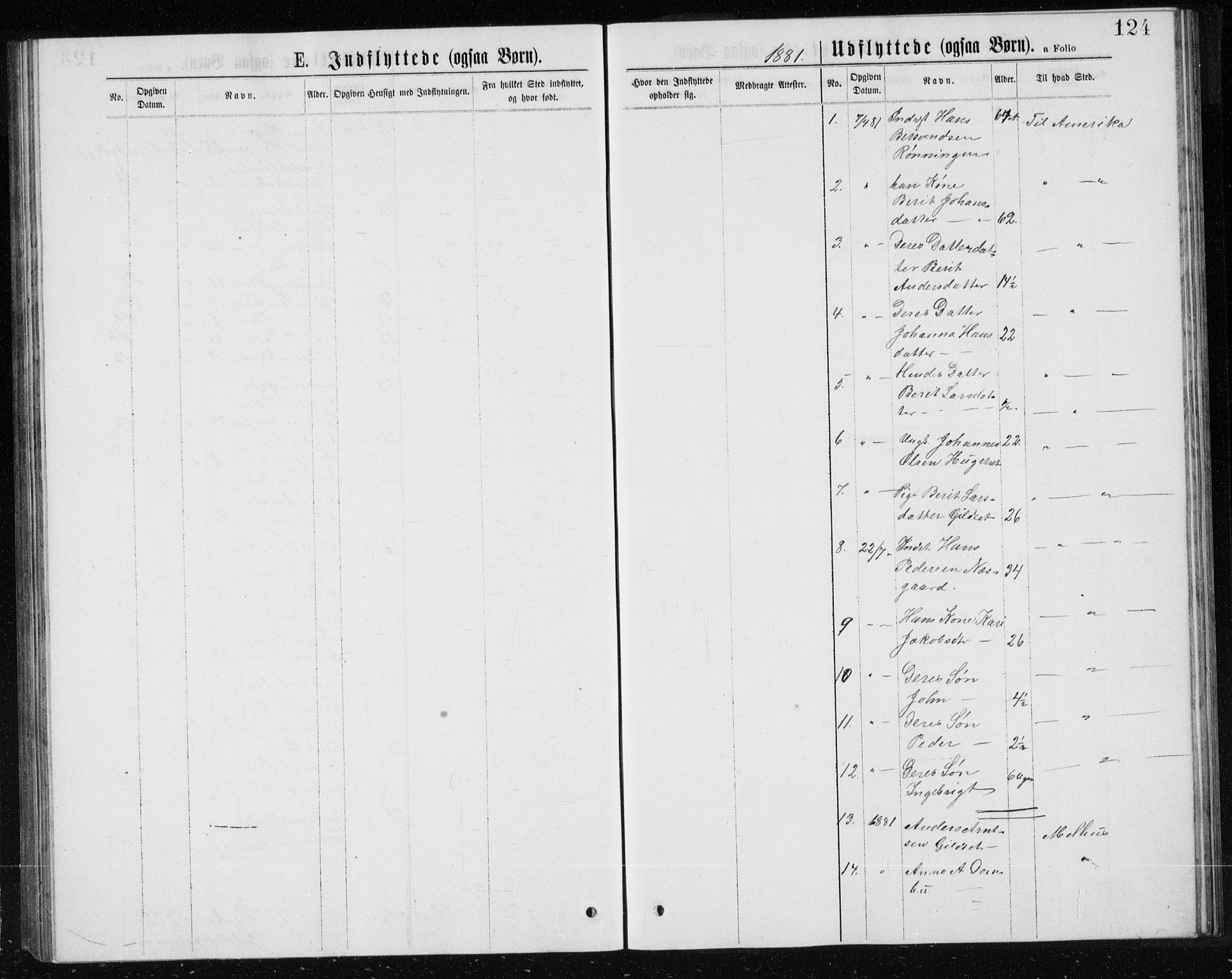 Ministerialprotokoller, klokkerbøker og fødselsregistre - Sør-Trøndelag, SAT/A-1456/685/L0977: Parish register (copy) no. 685C02, 1879-1890, p. 124