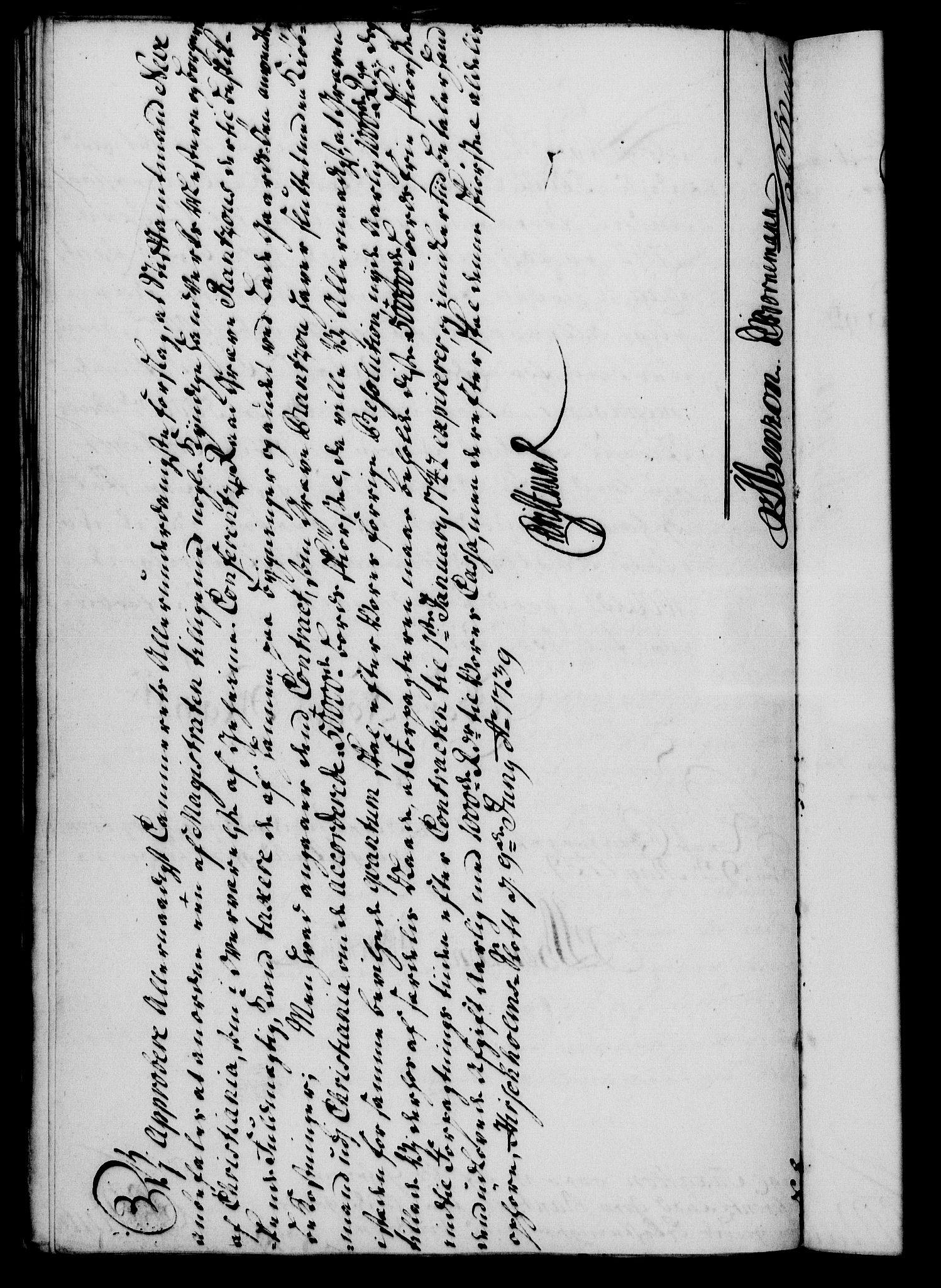Rentekammeret, Kammerkanselliet, RA/EA-3111/G/Gf/Gfa/L0022: Norsk relasjons- og resolusjonsprotokoll (merket RK 52.22), 1739, p. 462