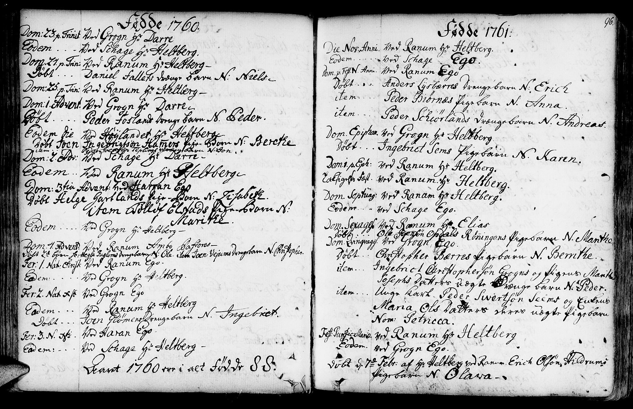 Ministerialprotokoller, klokkerbøker og fødselsregistre - Nord-Trøndelag, SAT/A-1458/764/L0542: Parish register (official) no. 764A02, 1748-1779, p. 96