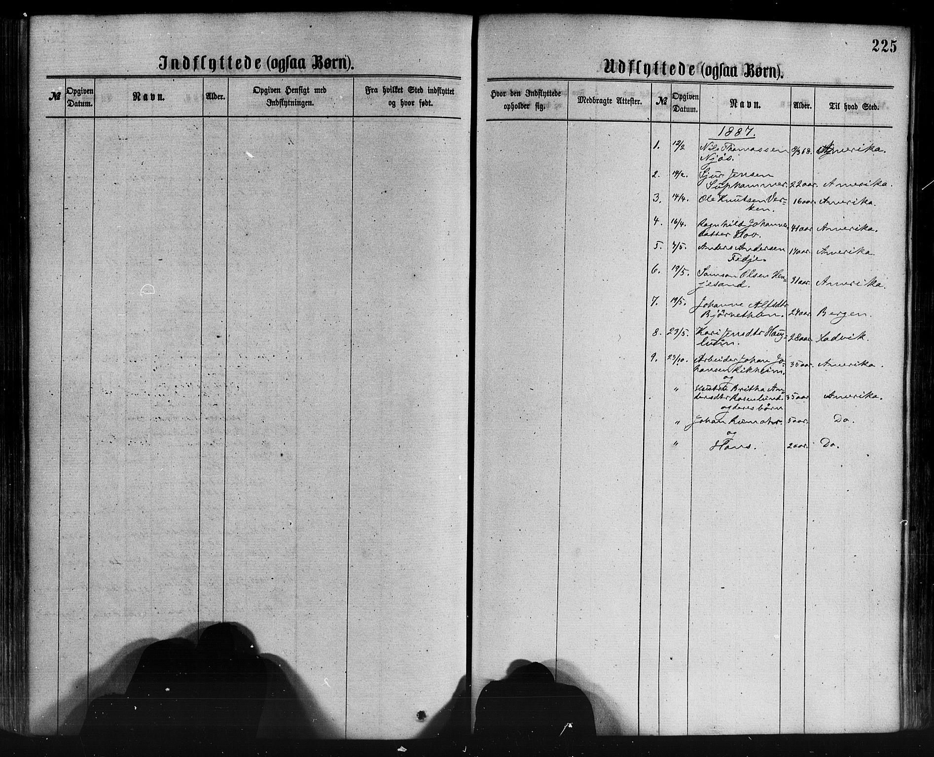Leikanger sokneprestembete, SAB/A-81001: Parish register (official) no. A 9, 1869-1888, p. 225