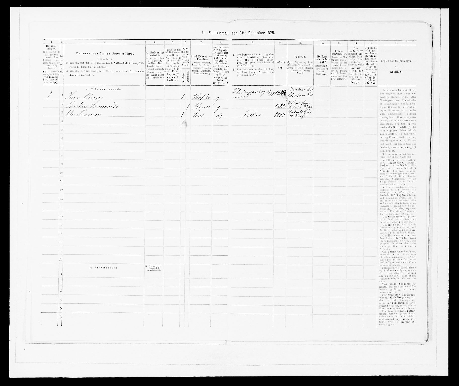 SAB, 1875 Census for 1447P Innvik, 1875, p. 146