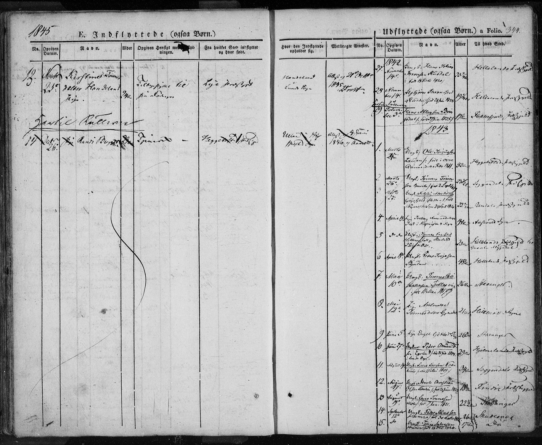 Lund sokneprestkontor, SAST/A-101809/S06/L0008: Parish register (official) no. A 7.2, 1833-1854, p. 344