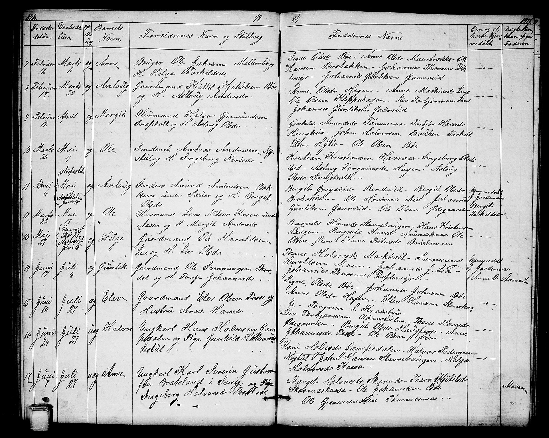 Hjartdal kirkebøker, SAKO/A-270/G/Gb/L0002: Parish register (copy) no. II 2, 1854-1884, p. 126-127