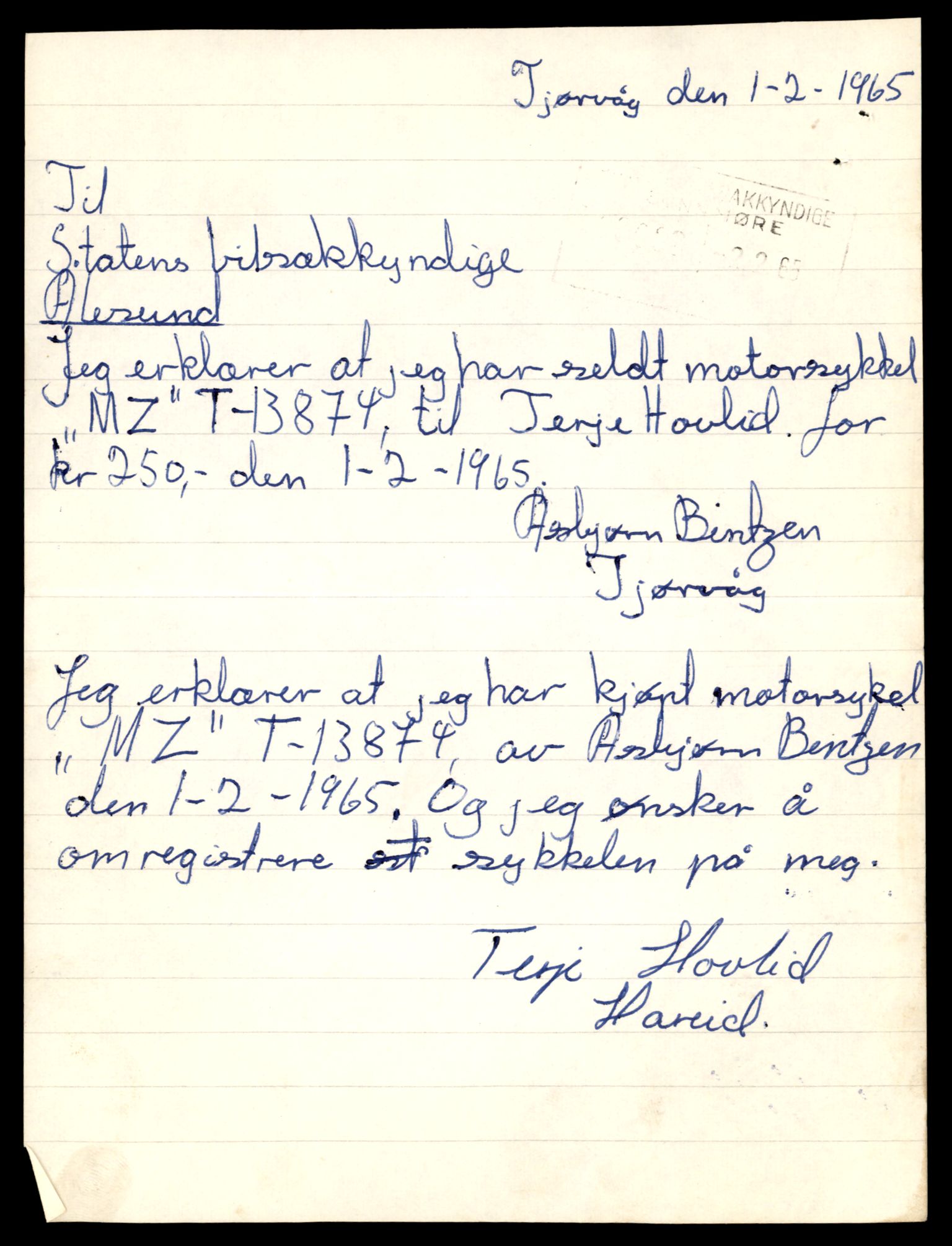 Møre og Romsdal vegkontor - Ålesund trafikkstasjon, AV/SAT-A-4099/F/Fe/L0041: Registreringskort for kjøretøy T 13710 - T 13905, 1927-1998, p. 2895