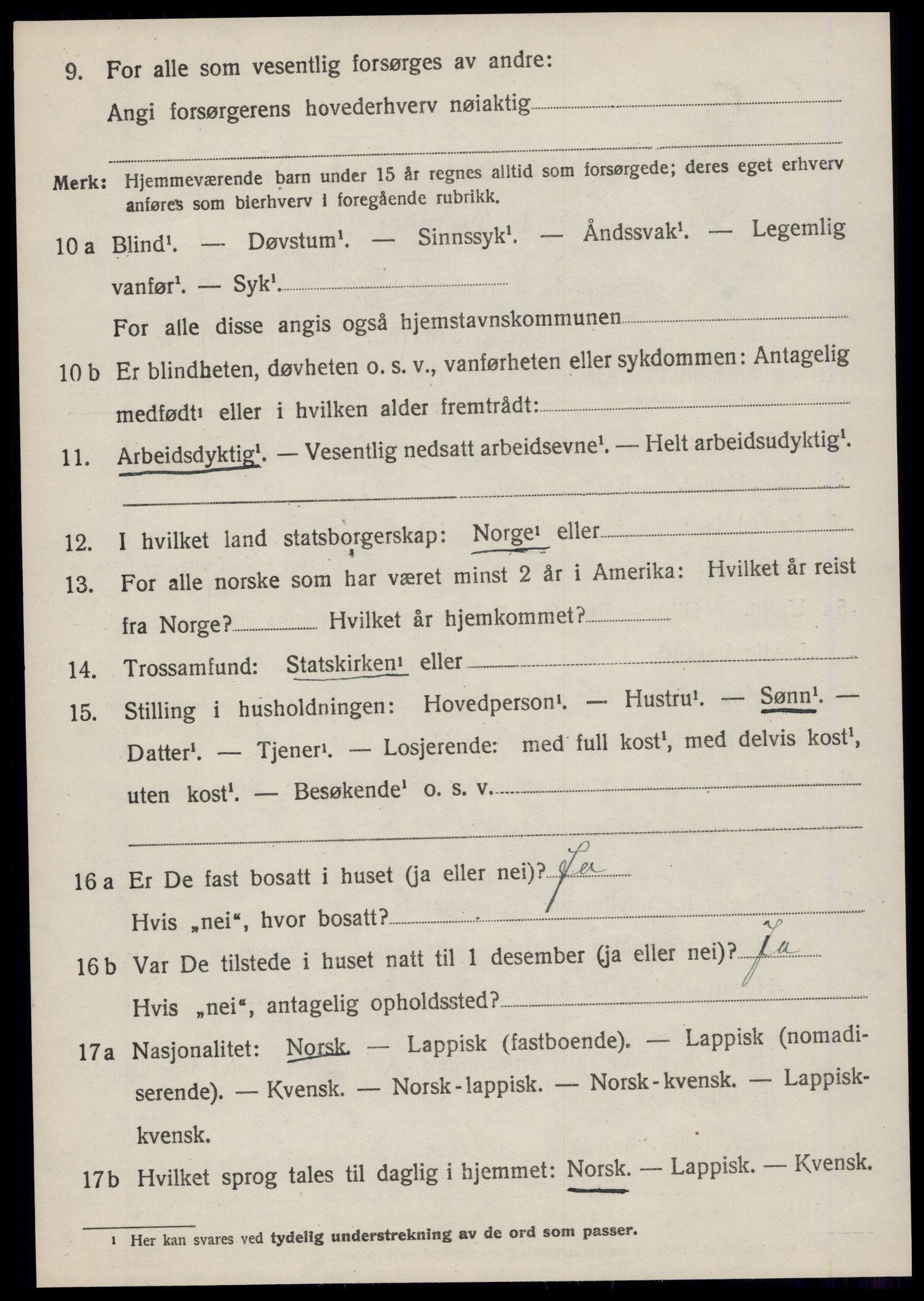 SAT, 1920 census for Hitra, 1920, p. 2098