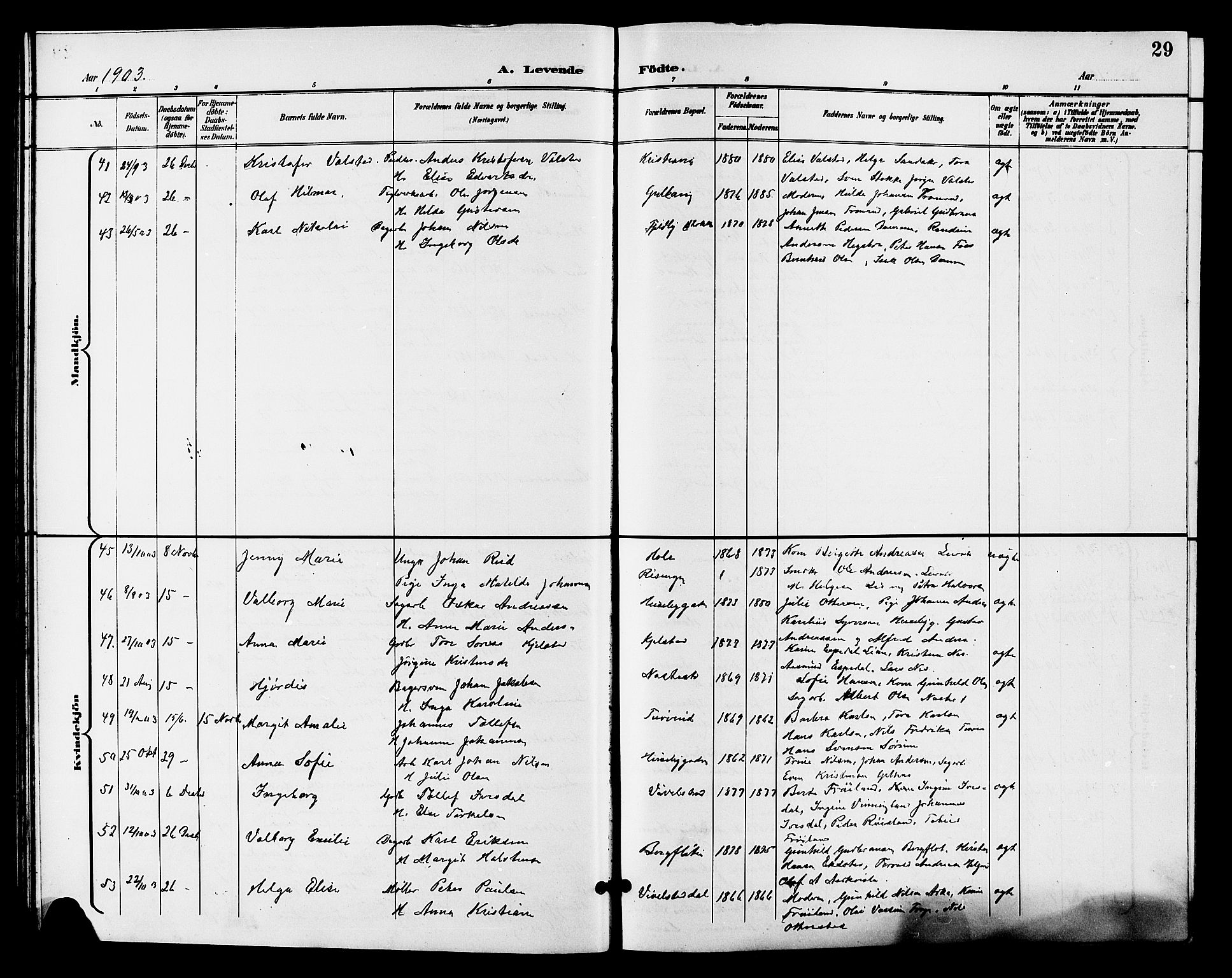 Lier kirkebøker, AV/SAKO-A-230/G/Gb/L0002: Parish register (copy) no. II 2, 1899-1911, p. 29