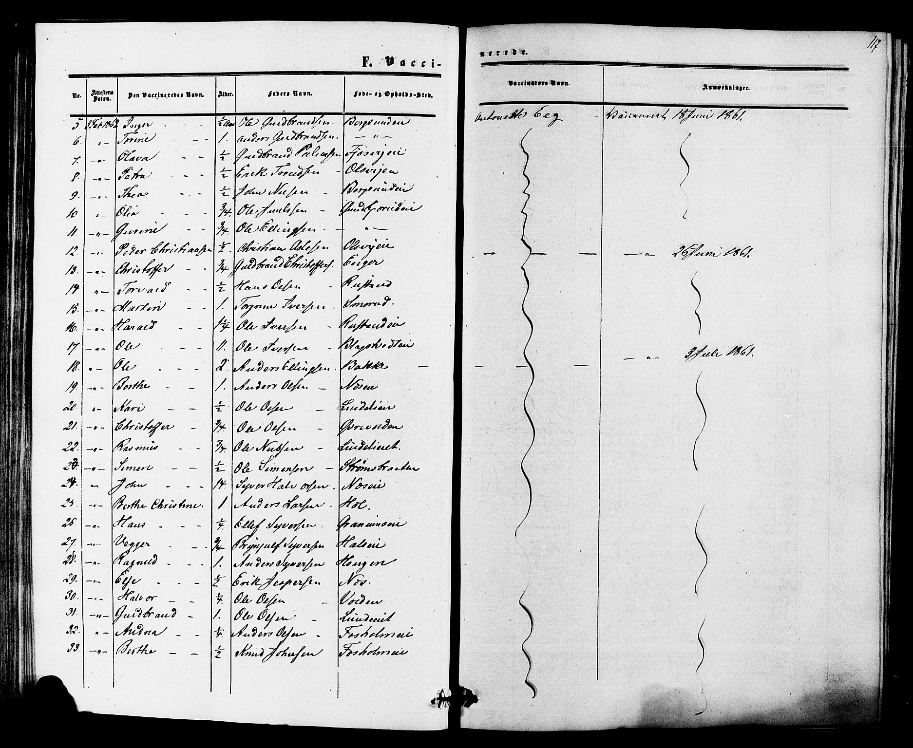 Ådal kirkebøker, AV/SAKO-A-248/F/Fa/L0002: Parish register (official) no. I 2, 1857-1883, p. 117