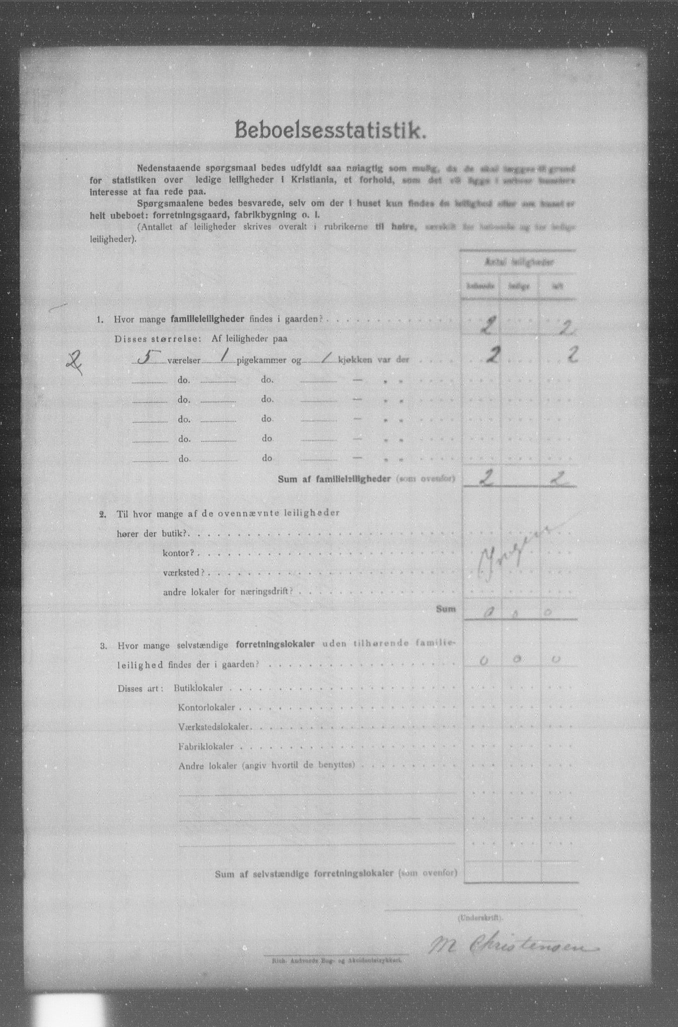 OBA, Municipal Census 1904 for Kristiania, 1904, p. 16135