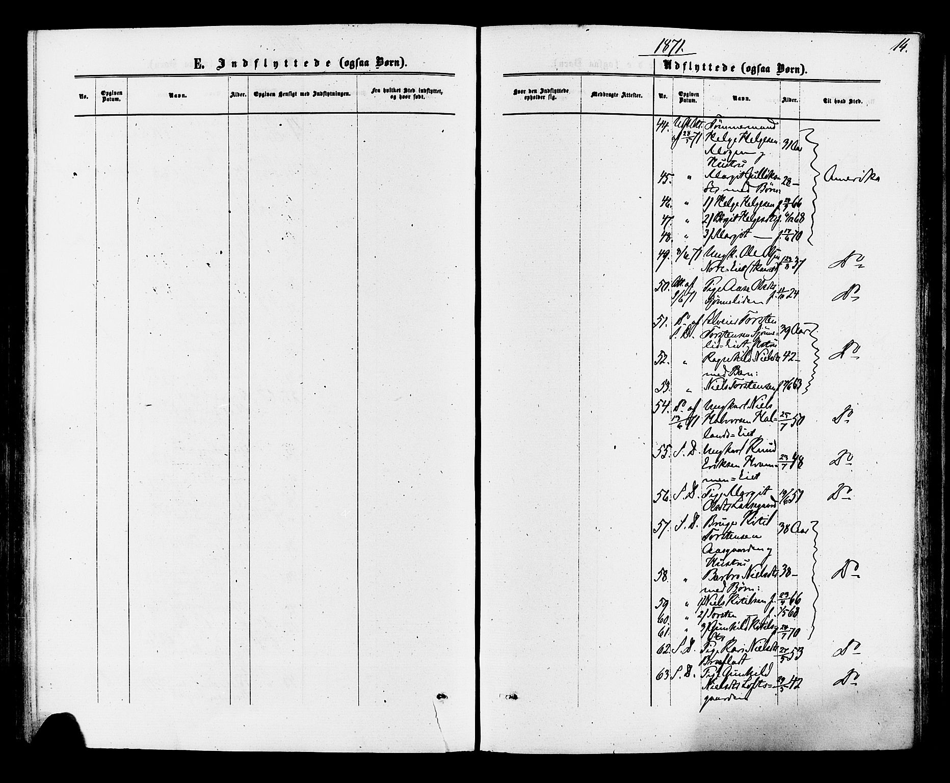 Nore kirkebøker, AV/SAKO-A-238/F/Fa/L0004: Parish register (official) no. I 4, 1867-1877, p. 14