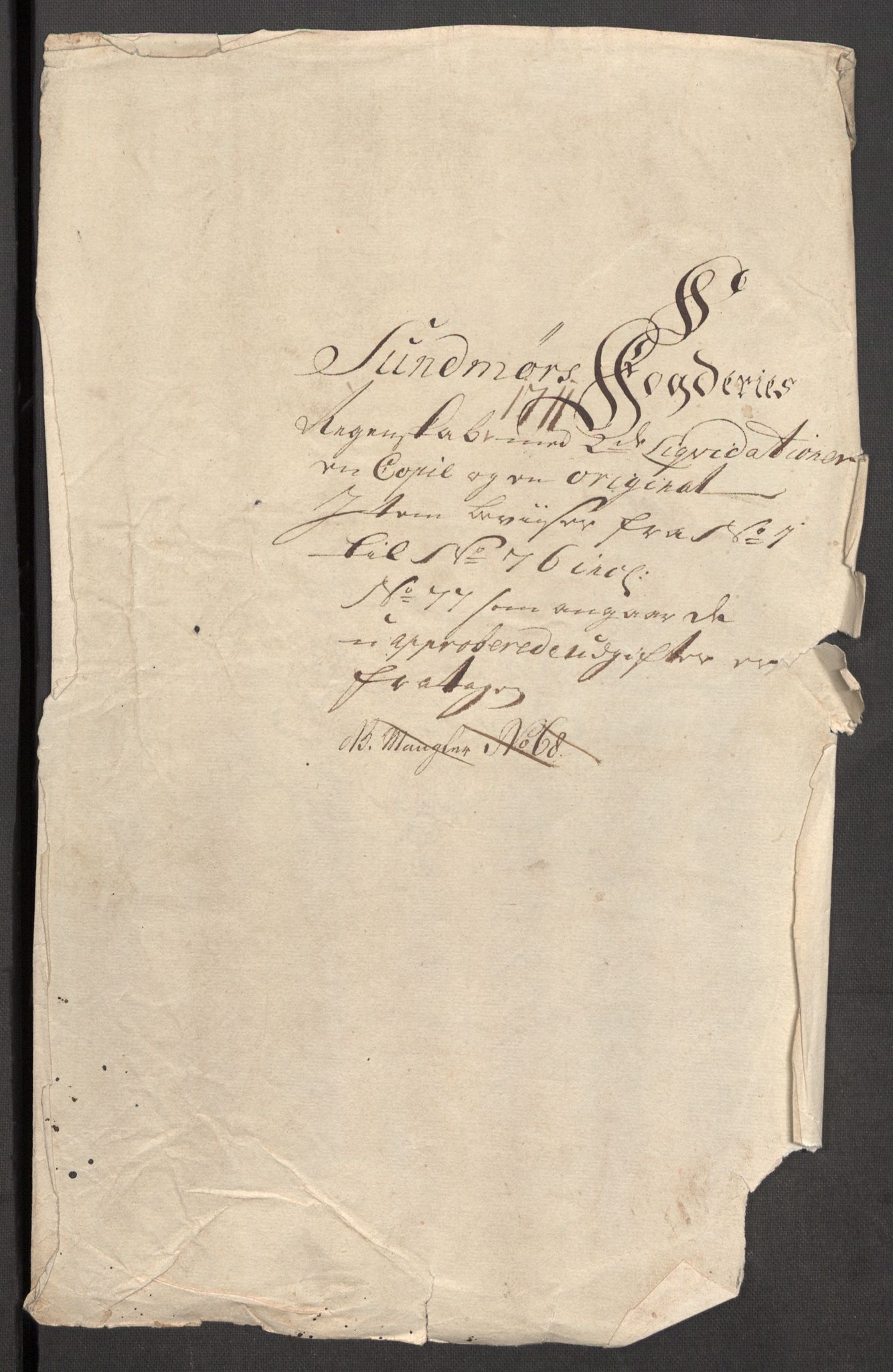 Rentekammeret inntil 1814, Reviderte regnskaper, Fogderegnskap, AV/RA-EA-4092/R54/L3564: Fogderegnskap Sunnmøre, 1711, p. 513