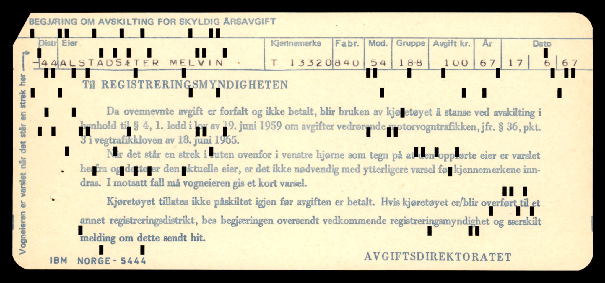 Møre og Romsdal vegkontor - Ålesund trafikkstasjon, SAT/A-4099/F/Fe/L0038: Registreringskort for kjøretøy T 13180 - T 13360, 1927-1998, p. 2347