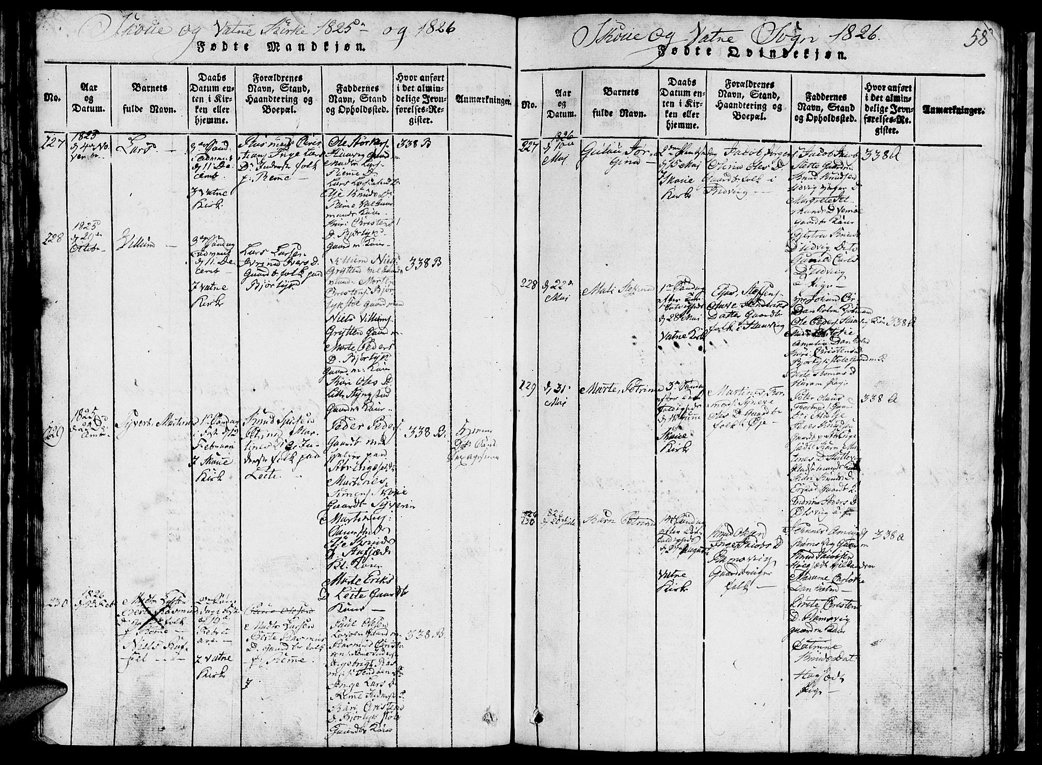 Ministerialprotokoller, klokkerbøker og fødselsregistre - Møre og Romsdal, AV/SAT-A-1454/524/L0360: Parish register (copy) no. 524C01, 1816-1830, p. 58