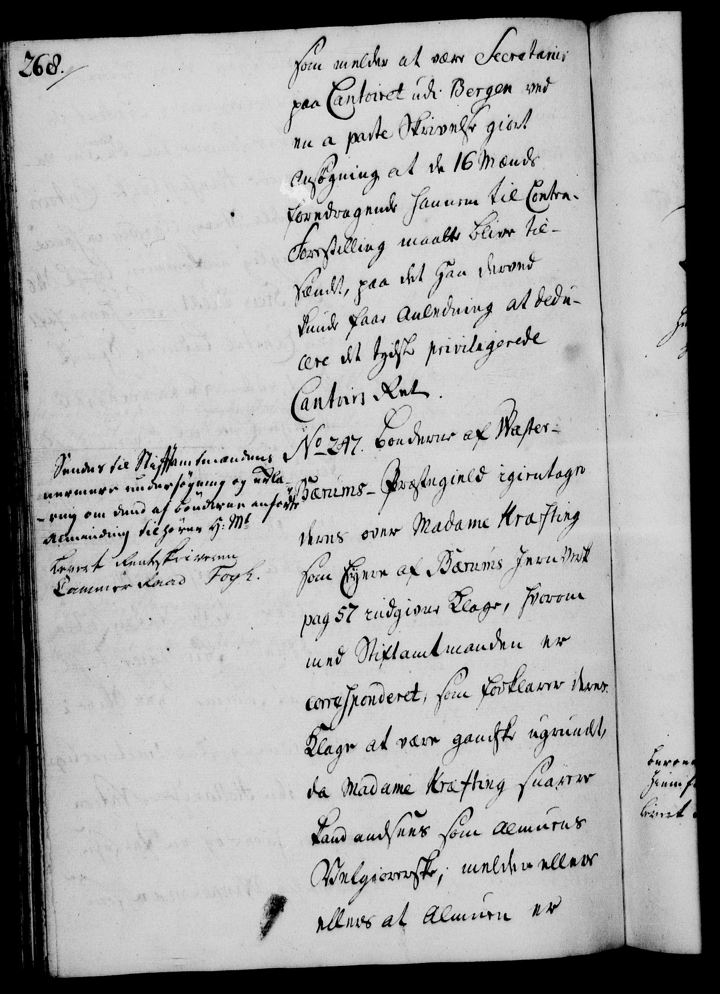 Rentekammeret, Kammerkanselliet, RA/EA-3111/G/Gh/Gha/L0028: Norsk ekstraktmemorialprotokoll (merket RK 53.73), 1746-1748, p. 268