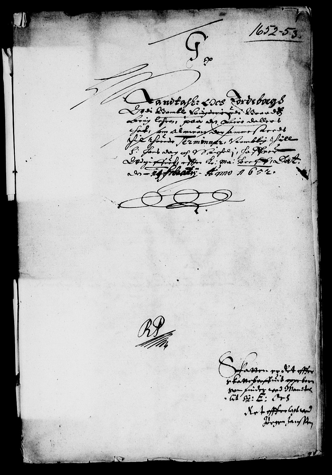 Rentekammeret inntil 1814, Reviderte regnskaper, Lensregnskaper, RA/EA-5023/R/Rb/Rbp/L0038: Bratsberg len, 1651-1653