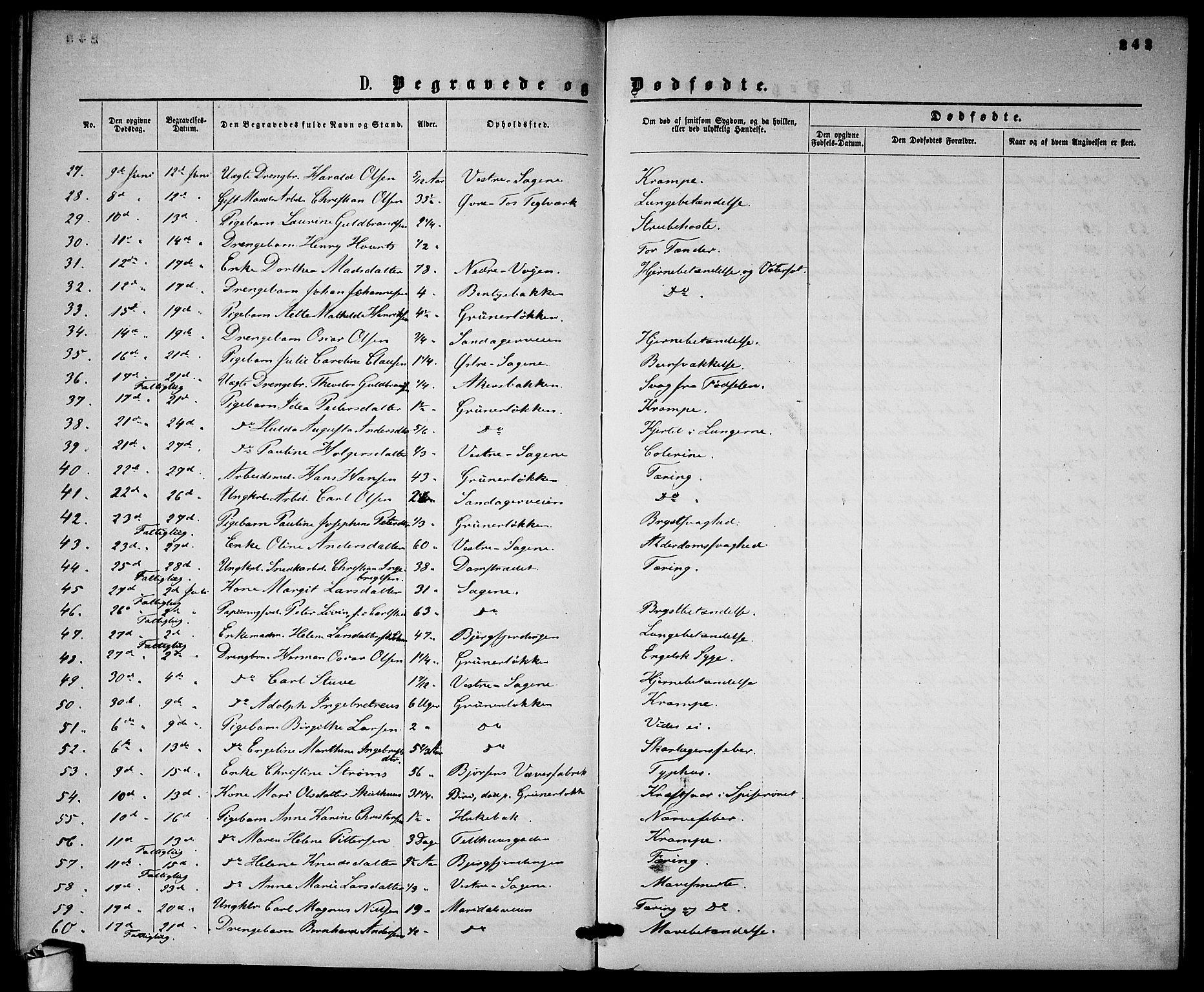 Gamle Aker prestekontor Kirkebøker, SAO/A-10617a/G/L0001: Parish register (copy) no. 1, 1861-1868, p. 243