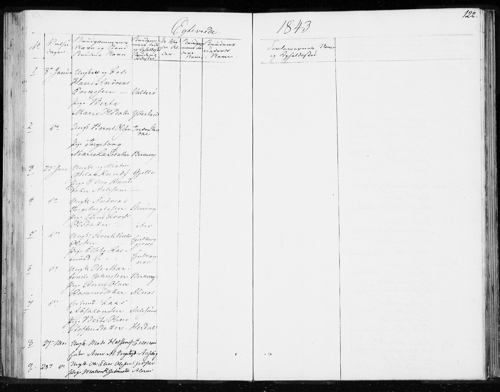 Ministerialprotokoller, klokkerbøker og fødselsregistre - Møre og Romsdal, SAT/A-1454/528/L0414: Curate's parish register no. 528B02, 1833-1844, p. 122