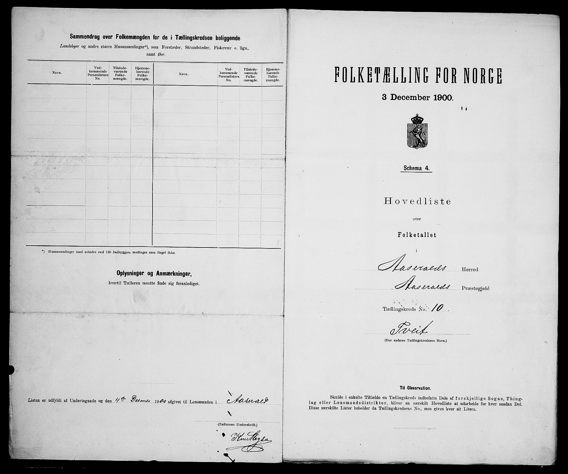 SAK, 1900 census for Åseral, 1900, p. 35