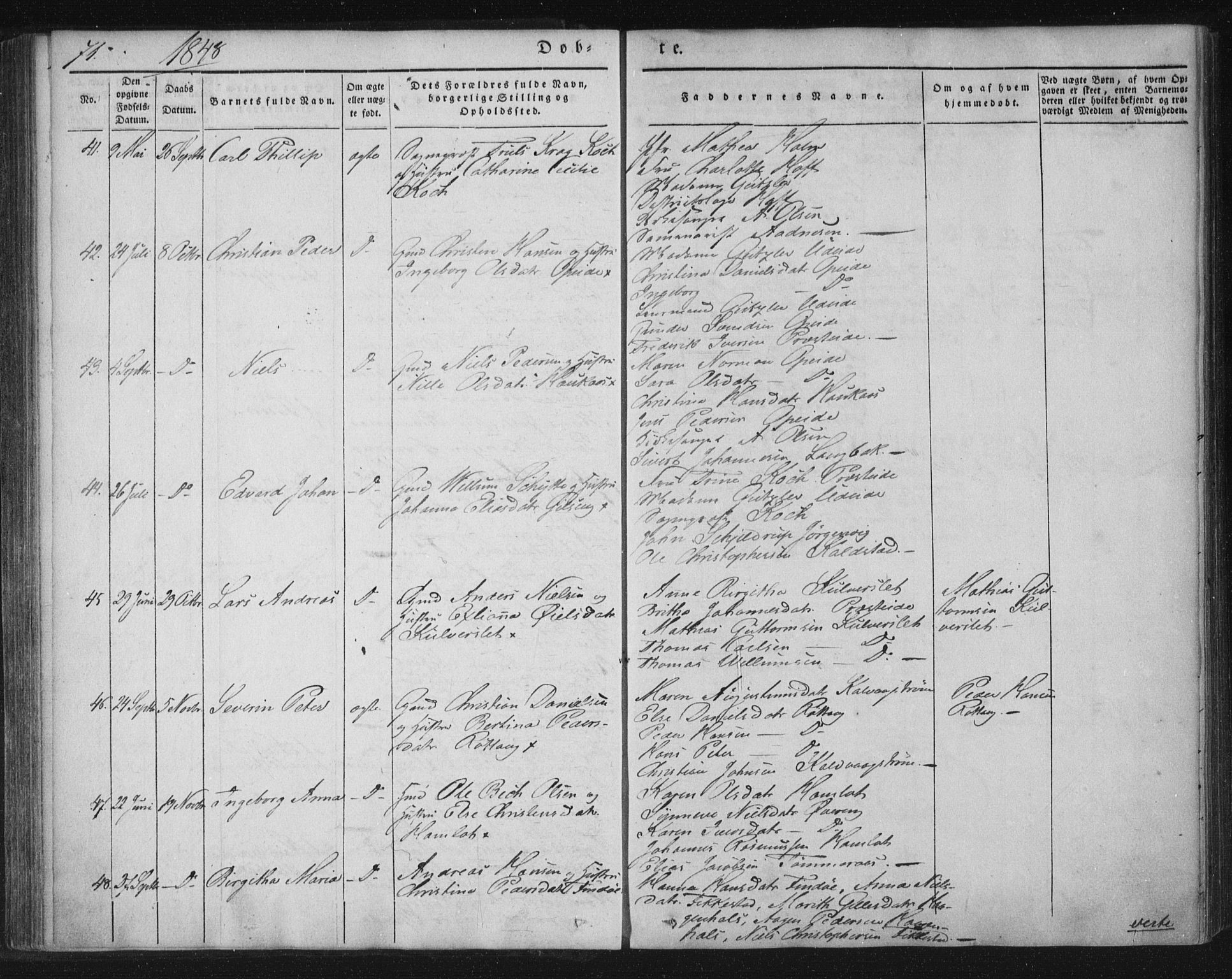 Ministerialprotokoller, klokkerbøker og fødselsregistre - Nordland, AV/SAT-A-1459/859/L0843: Parish register (official) no. 859A03, 1840-1848, p. 71