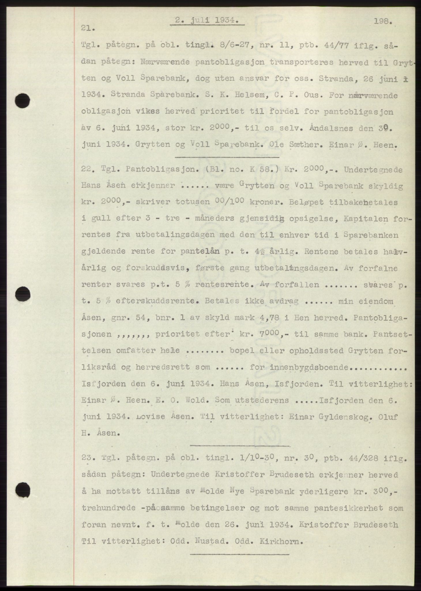 Romsdal sorenskriveri, AV/SAT-A-4149/1/2/2C/L0065: Mortgage book no. 59, 1934-1934, Deed date: 02.07.1934