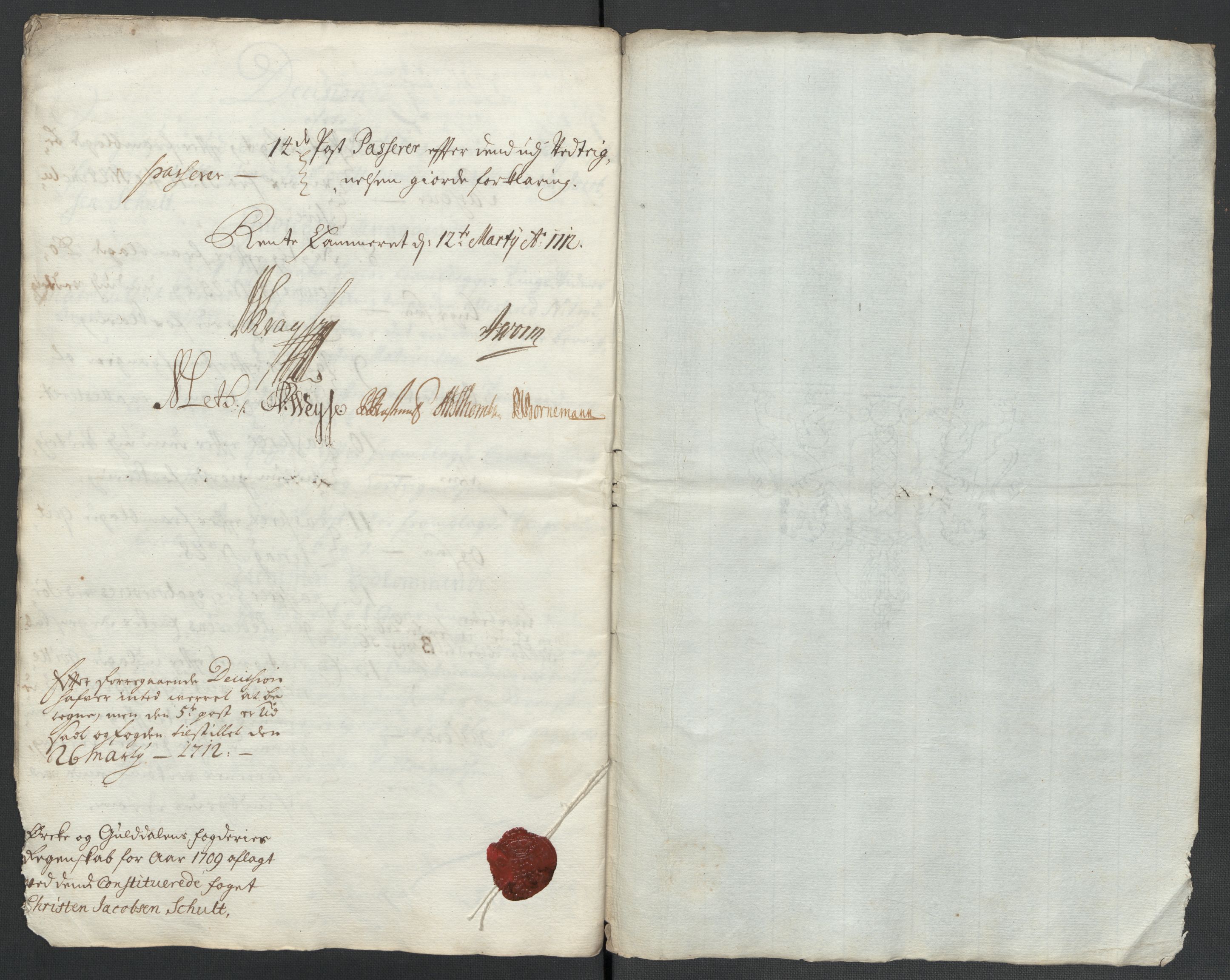 Rentekammeret inntil 1814, Reviderte regnskaper, Fogderegnskap, AV/RA-EA-4092/R60/L3959: Fogderegnskap Orkdal og Gauldal, 1709, p. 418