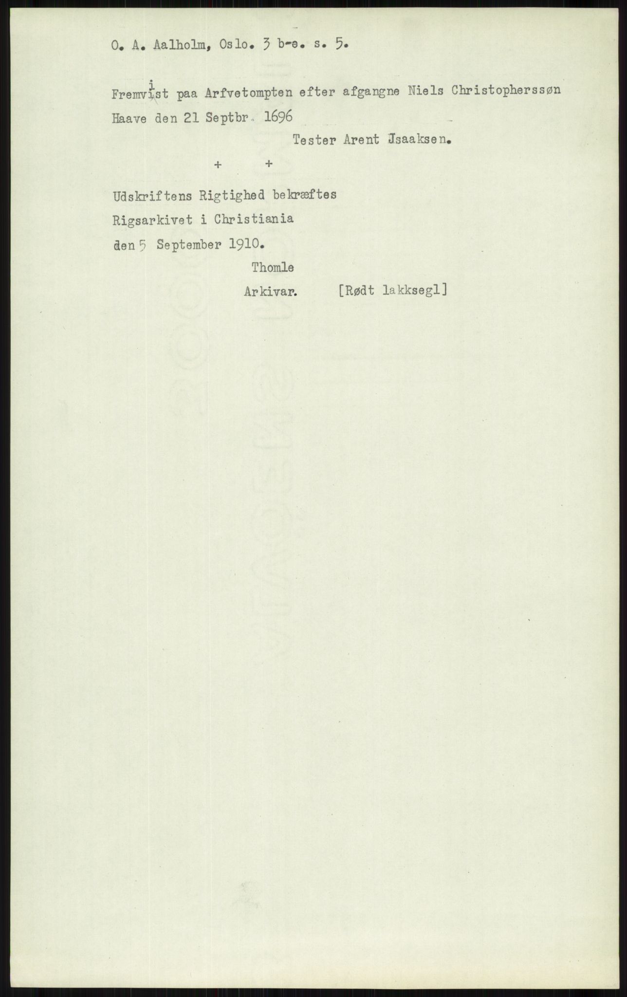 Samlinger til kildeutgivelse, Diplomavskriftsamlingen, AV/RA-EA-4053/H/Ha, p. 63