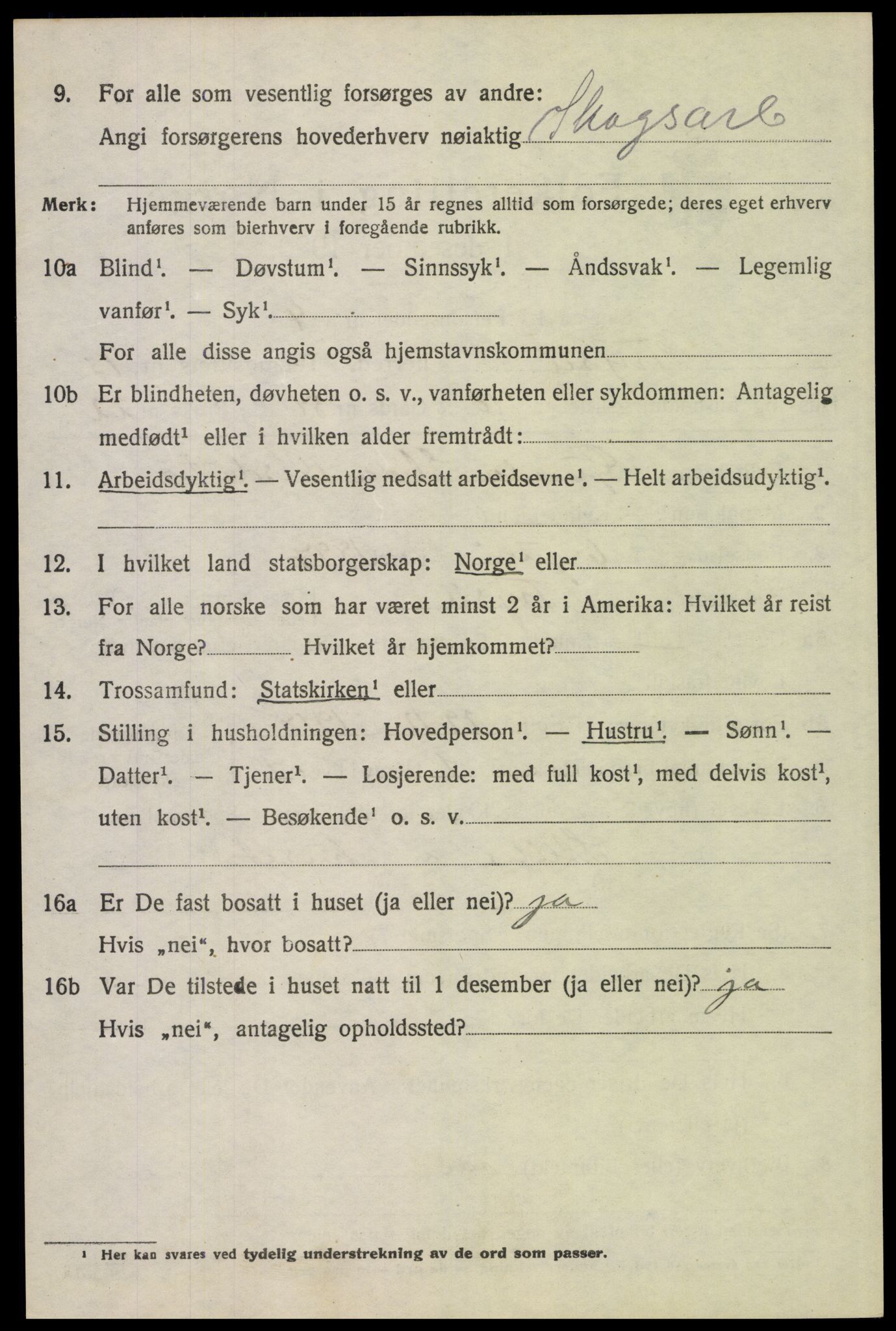 SAH, 1920 census for Trysil, 1920, p. 7758