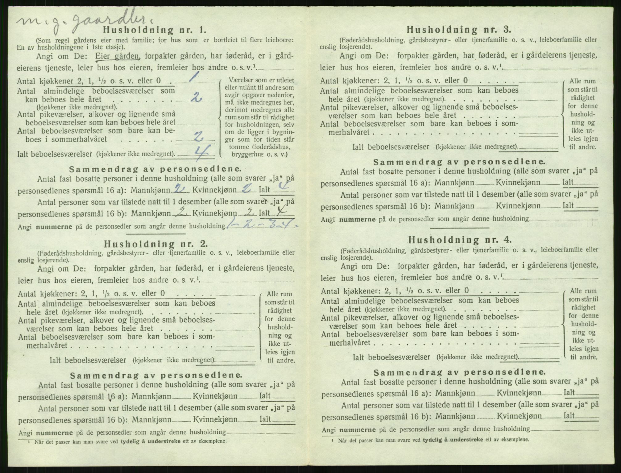 SAT, 1920 census for Sylte, 1920, p. 560