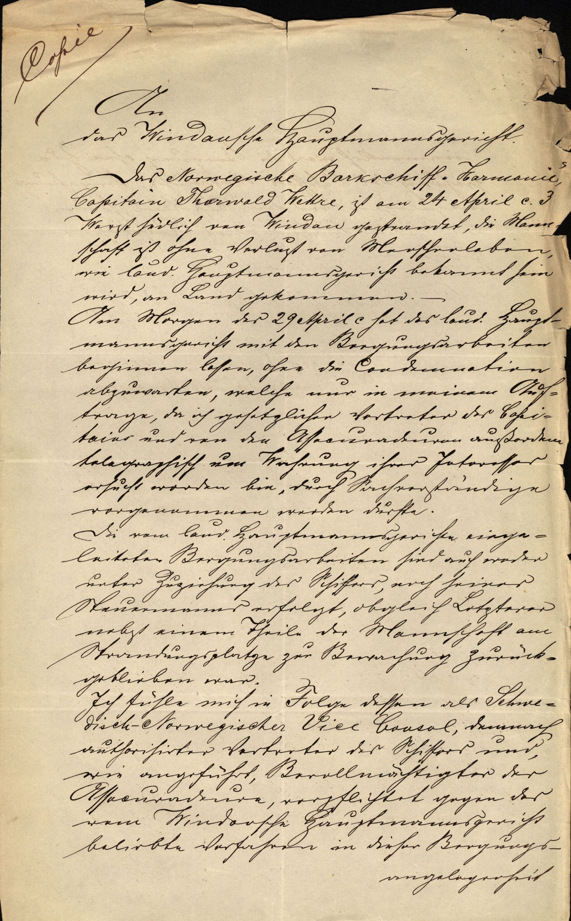 Pa 63 - Østlandske skibsassuranceforening, VEMU/A-1079/G/Ga/L0021/0006: Havaridokumenter / Gøthe, Granit, Granen, Harmonie, Lindsay, 1888, p. 42