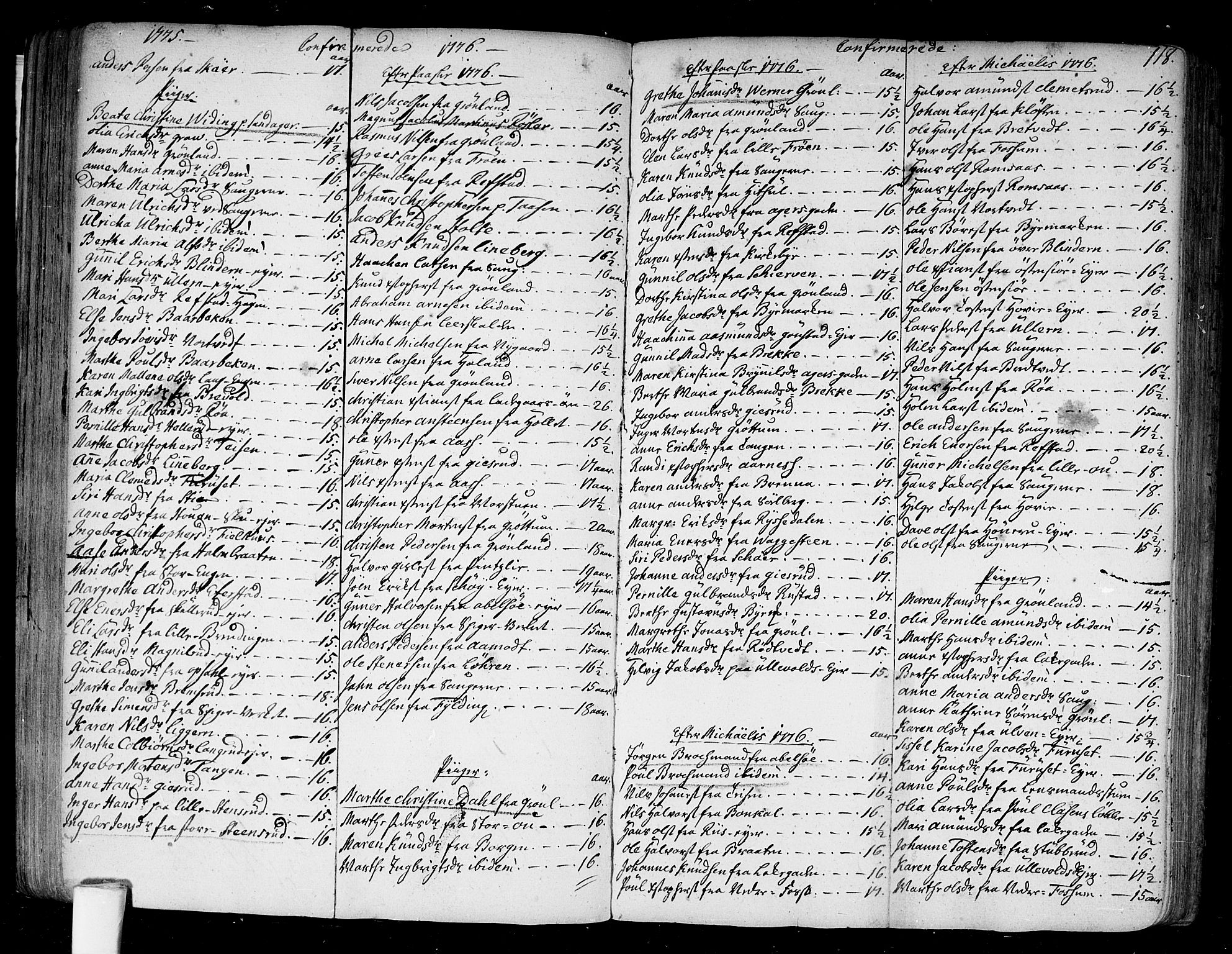 Aker prestekontor kirkebøker, SAO/A-10861/F/L0009: Parish register (official) no. 9, 1765-1785, p. 118