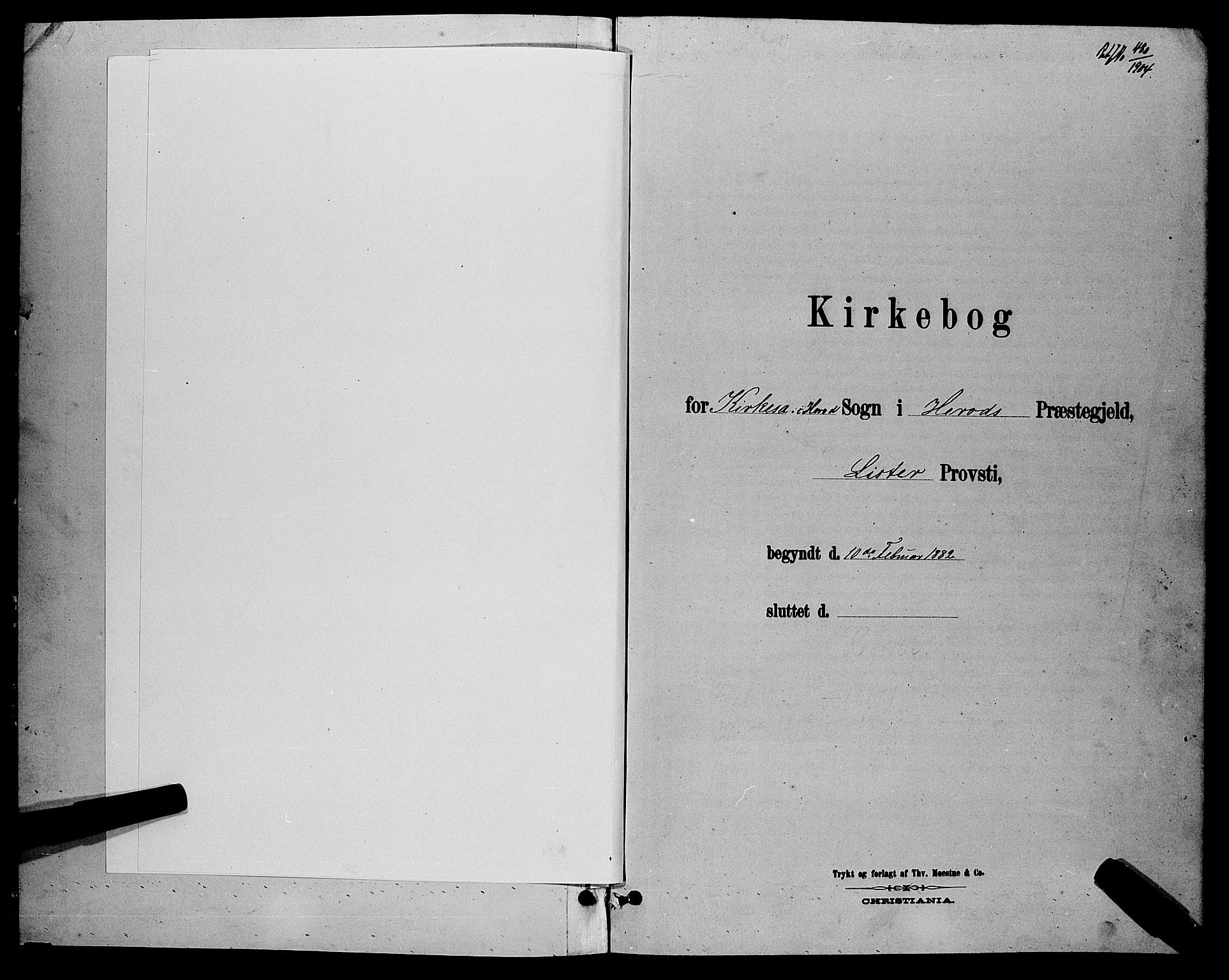 Herad sokneprestkontor, AV/SAK-1111-0018/F/Fb/Fba/L0004: Parish register (copy) no. B 4, 1882-1899