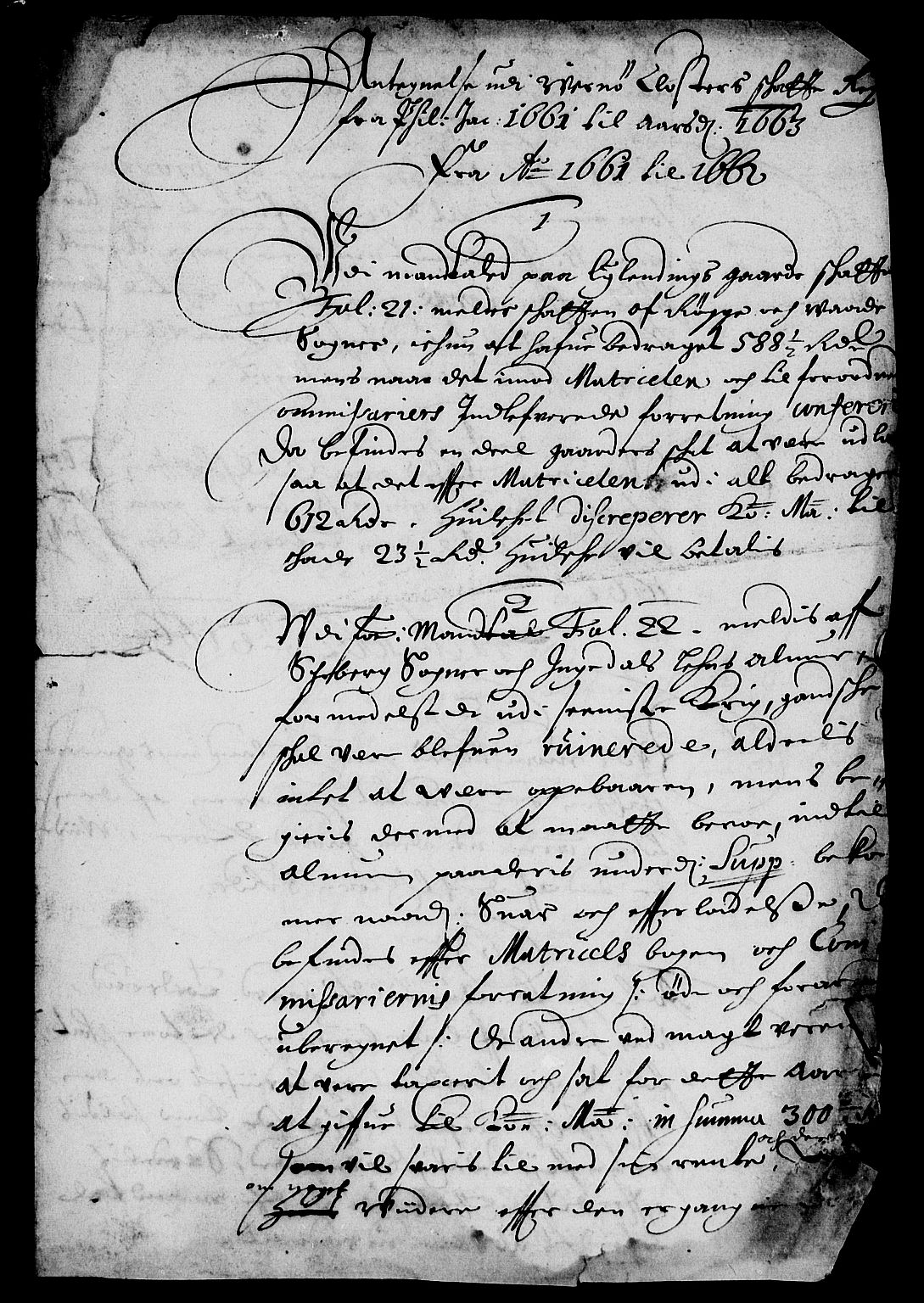 Rentekammeret inntil 1814, Reviderte regnskaper, Lensregnskaper, AV/RA-EA-5023/R/Rb/Rbg/L0012: Verne kloster len, 1661-1663