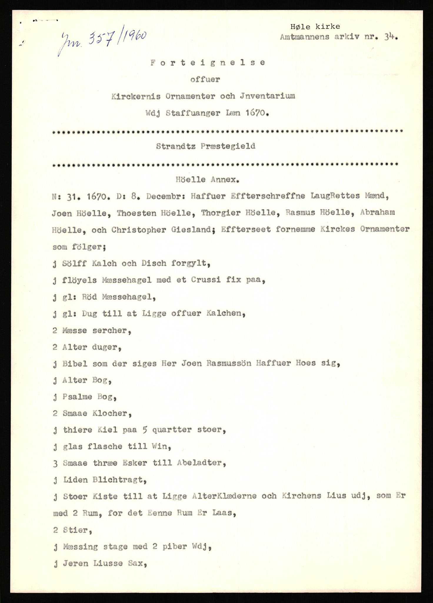 Statsarkivet i Stavanger, AV/SAST-A-101971/03/Y/Yj/L0042: Avskrifter sortert etter gårdsnavn: Høle - Håland vestre, 1750-1930, p. 203