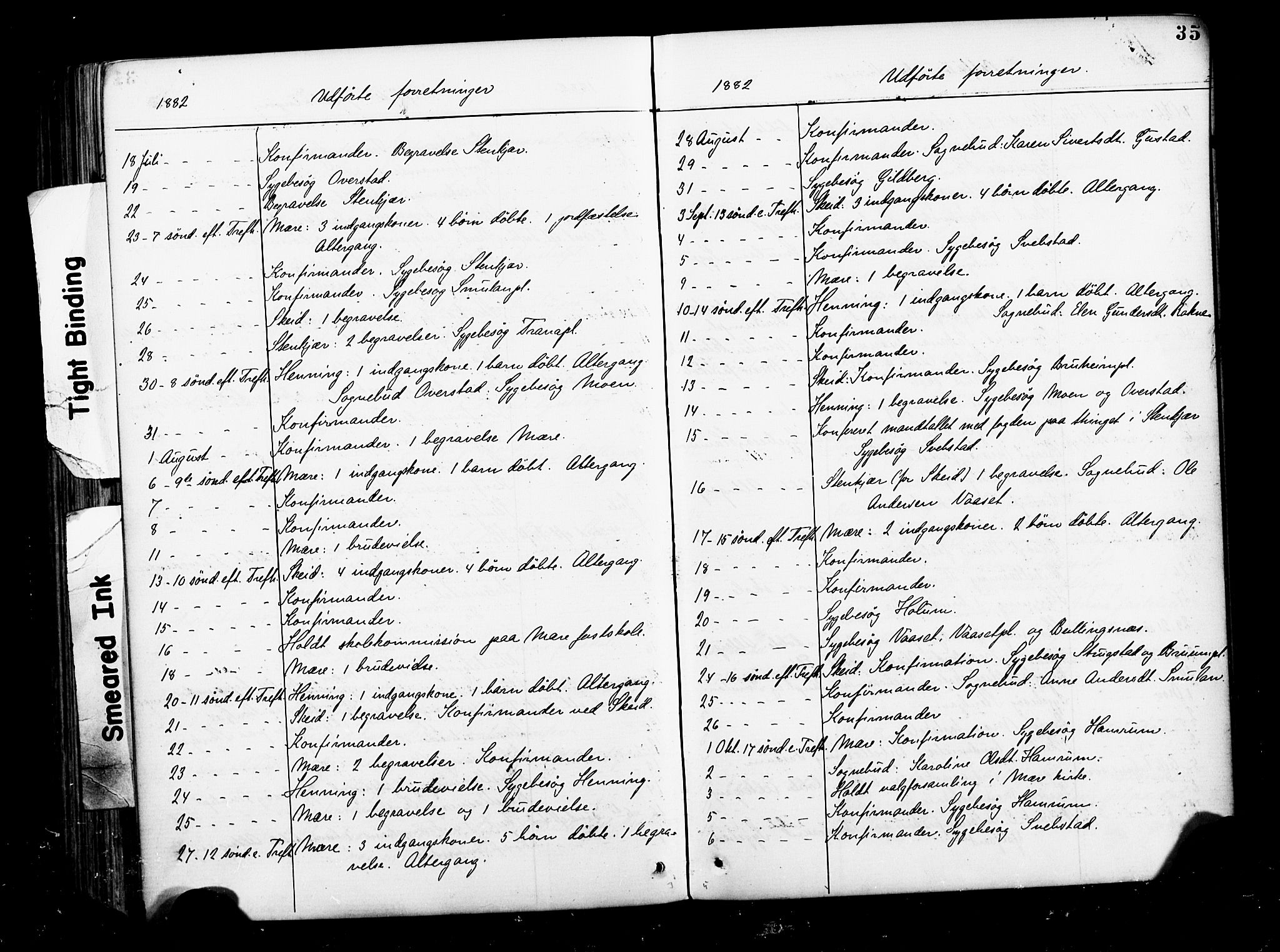 Ministerialprotokoller, klokkerbøker og fødselsregistre - Nord-Trøndelag, SAT/A-1458/735/L0348: Parish register (official) no. 735A09 /1, 1873-1883, p. 35