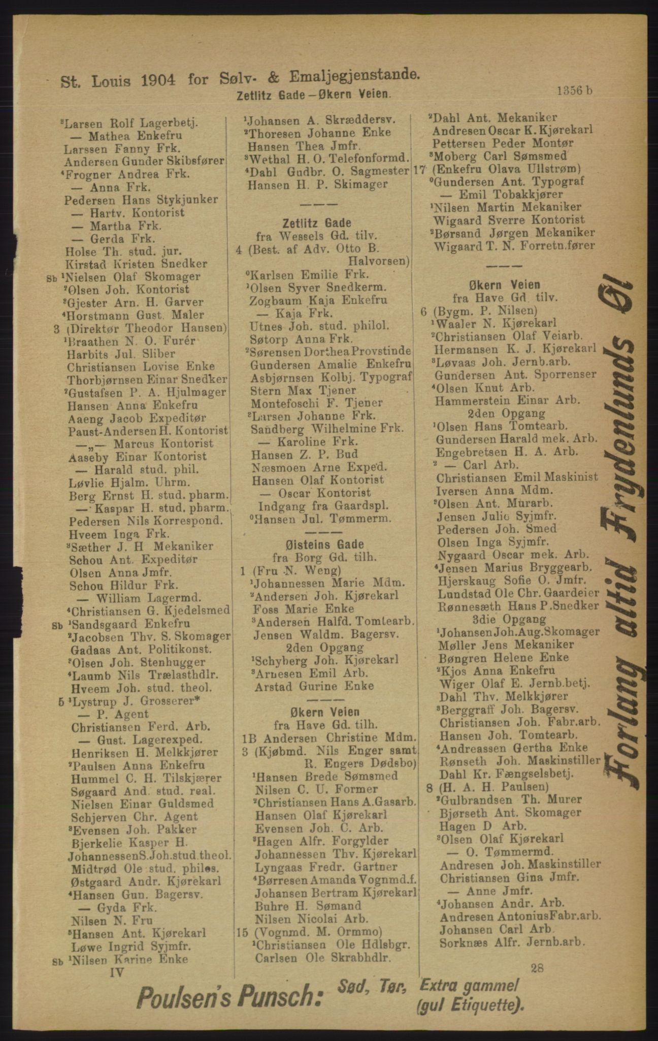 Kristiania/Oslo adressebok, PUBL/-, 1906, p. 1356