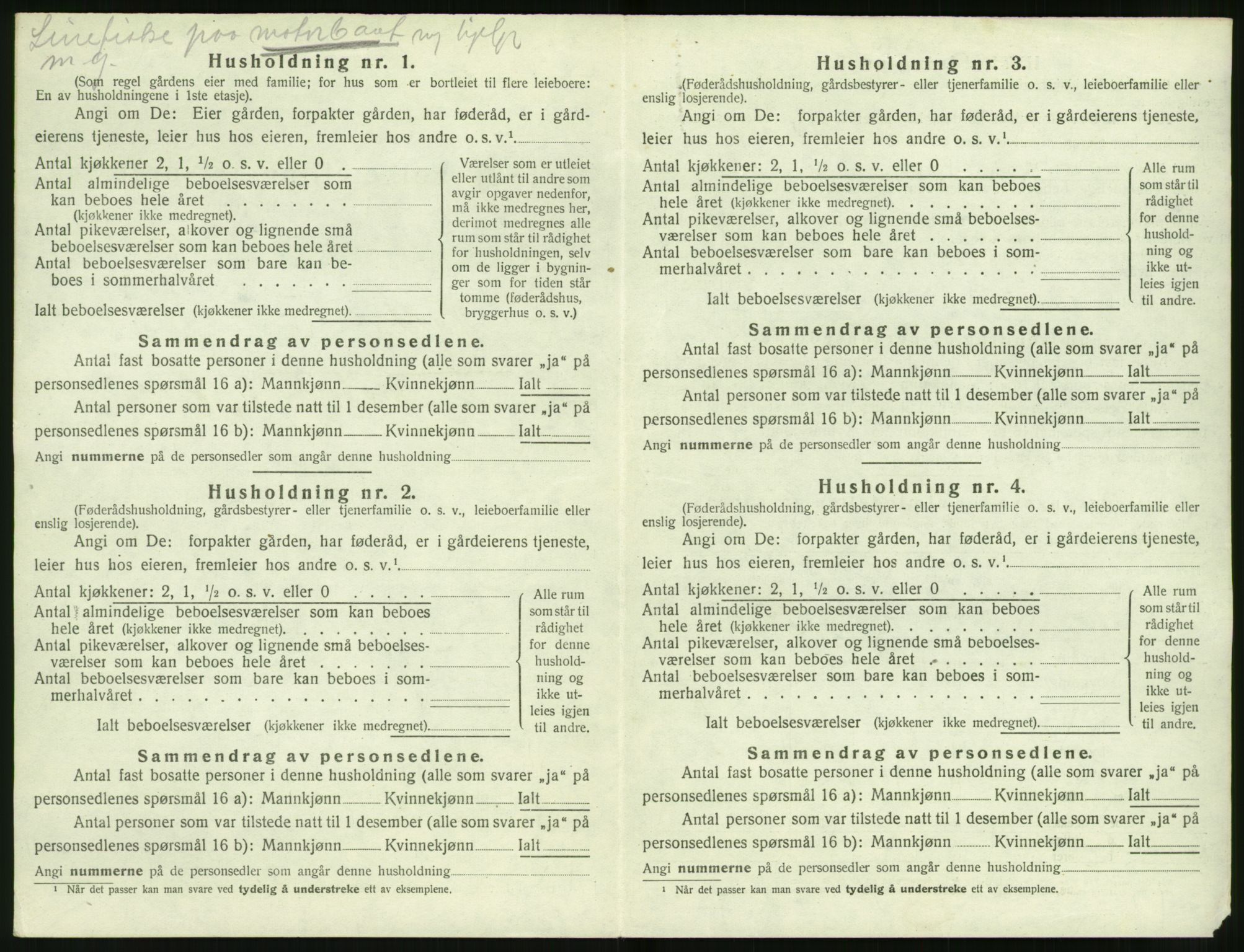 SAT, 1920 census for Volda, 1920, p. 519