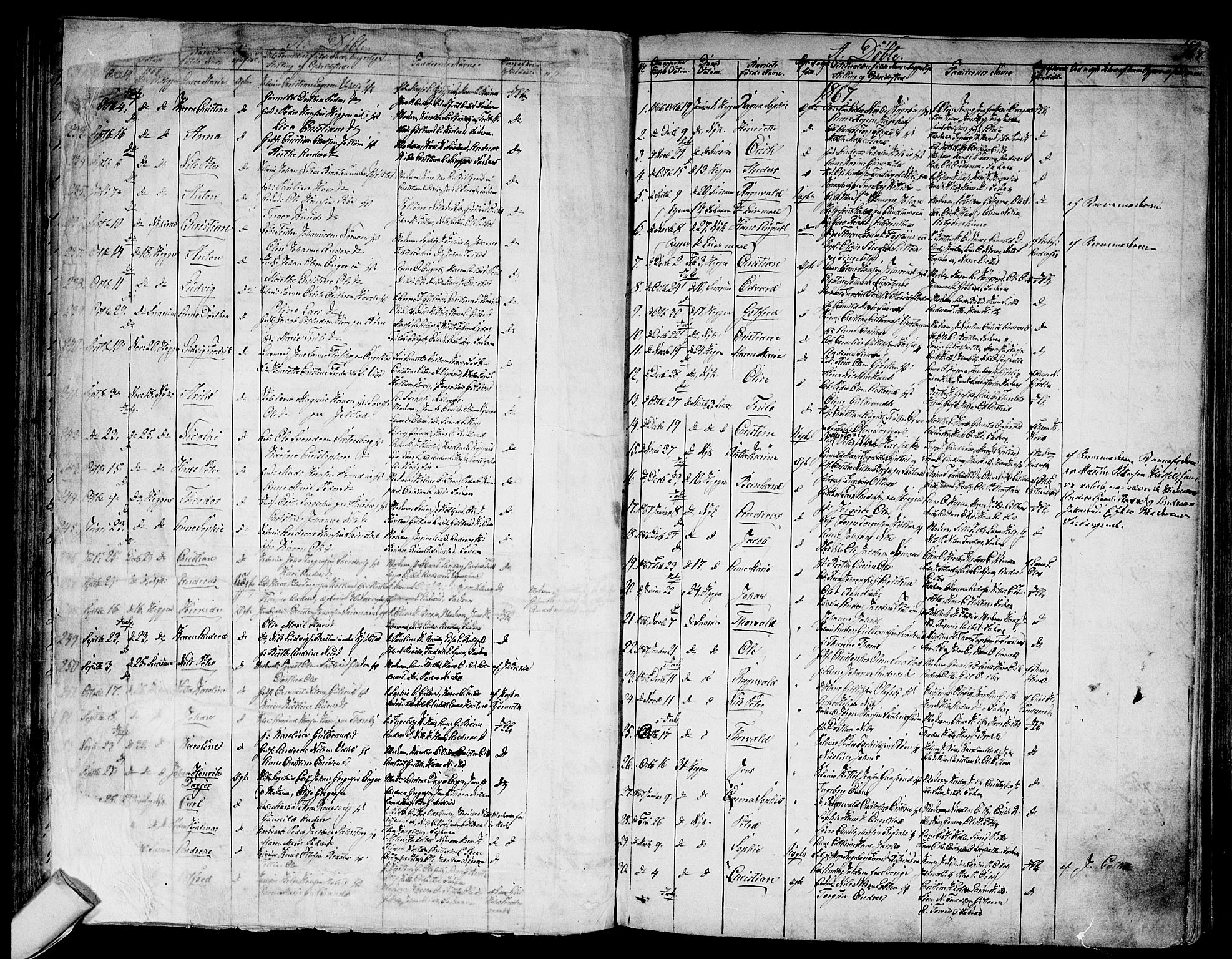 Modum kirkebøker, SAKO/A-234/G/Ga/L0006: Parish register (copy) no. I 6, 1854-1868, p. 166-167