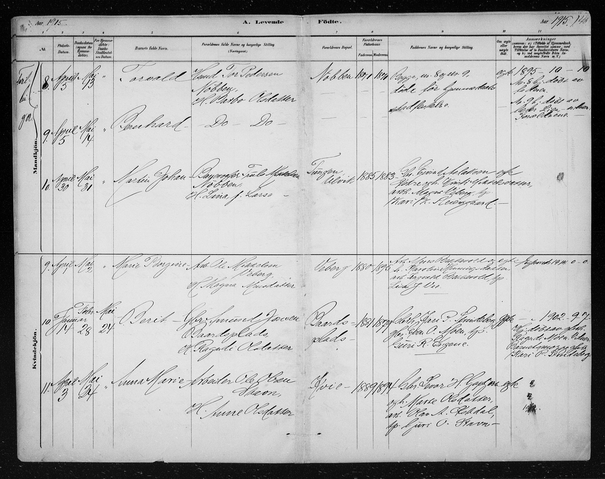 Nes kirkebøker, AV/SAKO-A-236/F/Fa/L0012: Parish register (official) no. 12, 1881-1917, p. 140