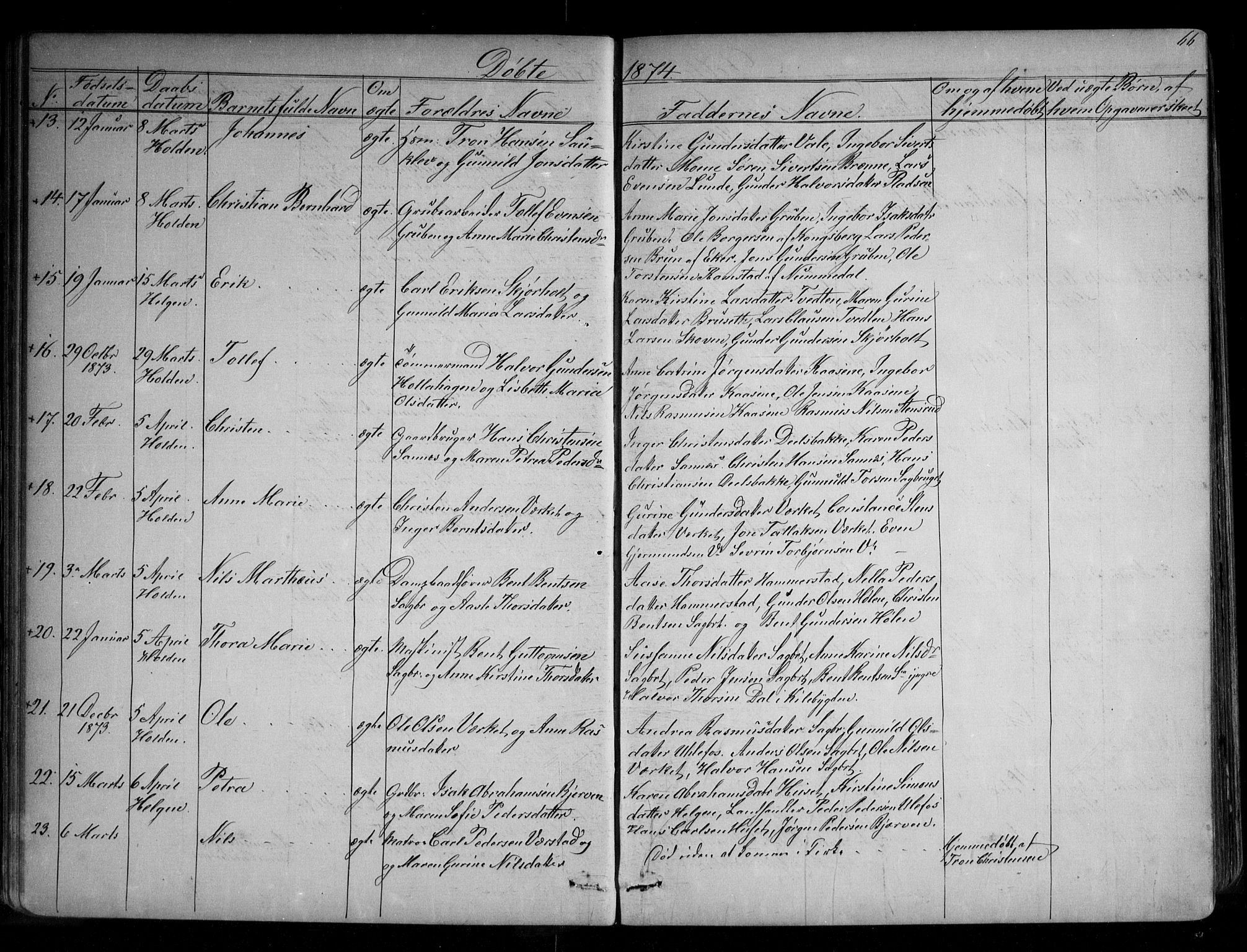 Holla kirkebøker, SAKO/A-272/G/Ga/L0004: Parish register (copy) no. I 4, 1867-1890, p. 66