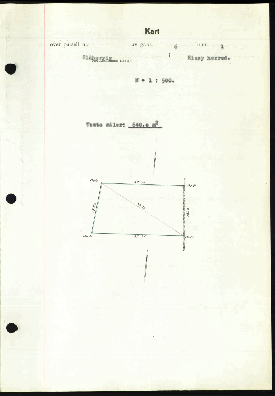 Nedenes sorenskriveri, AV/SAK-1221-0006/G/Gb/Gba/L0057: Mortgage book no. A9, 1947-1947, Diary no: : 308/1947