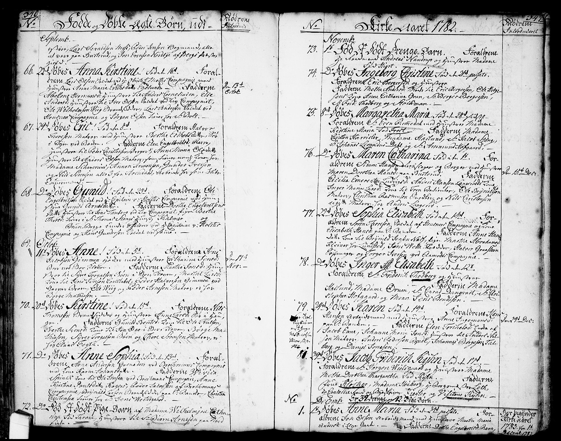 Halden prestekontor Kirkebøker, SAO/A-10909/F/Fa/L0001: Parish register (official) no. I 1, 1758-1791, p. 346-347