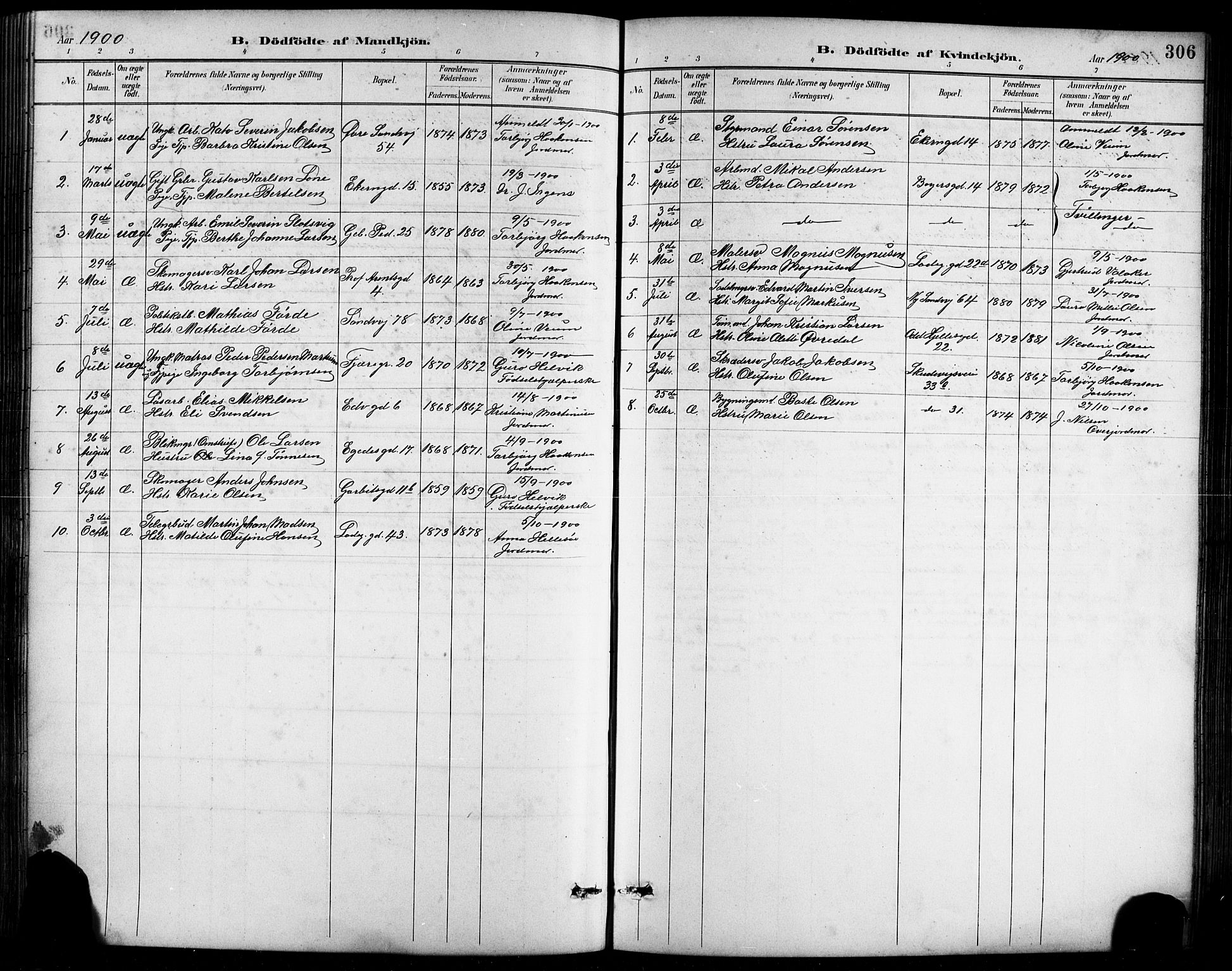 Sandviken Sokneprestembete, AV/SAB-A-77601/H/Hb/L0002: Parish register (copy) no. A 3, 1888-1902, p. 306