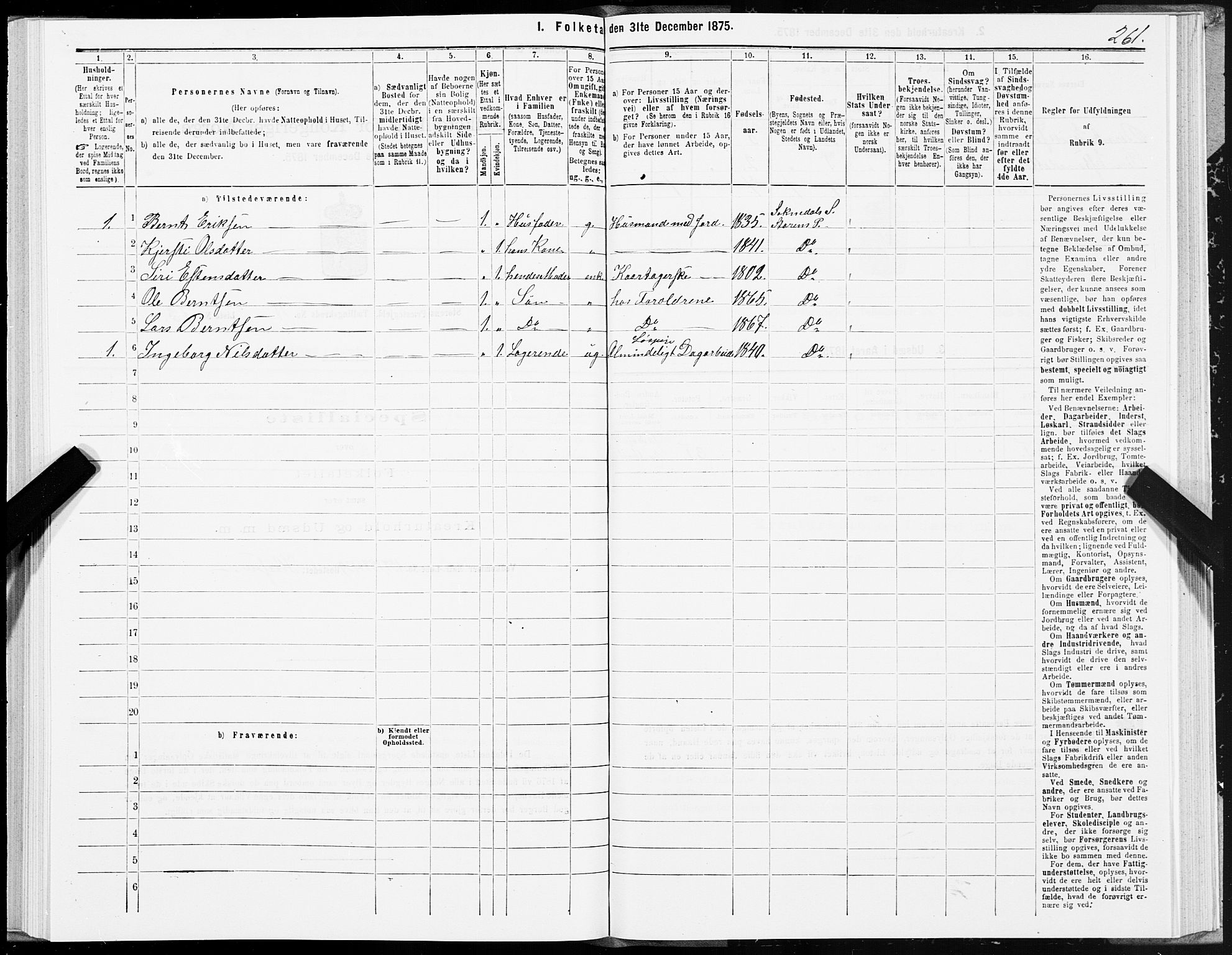 SAT, 1875 census for 1648P Støren, 1875, p. 8261