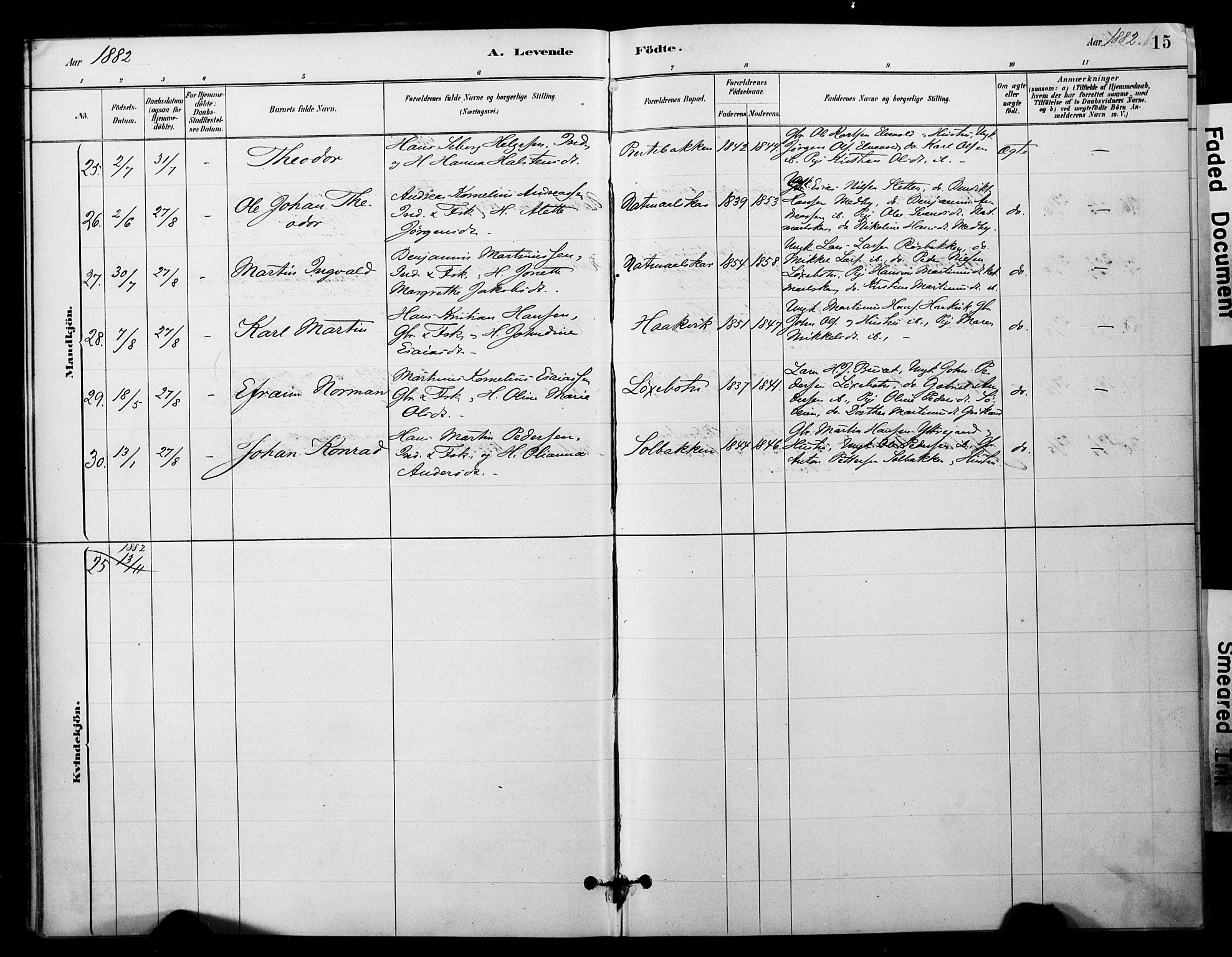 Ibestad sokneprestembete, SATØ/S-0077/H/Ha/Haa/L0014kirke: Parish register (official) no. 14, 1880-1887, p. 15