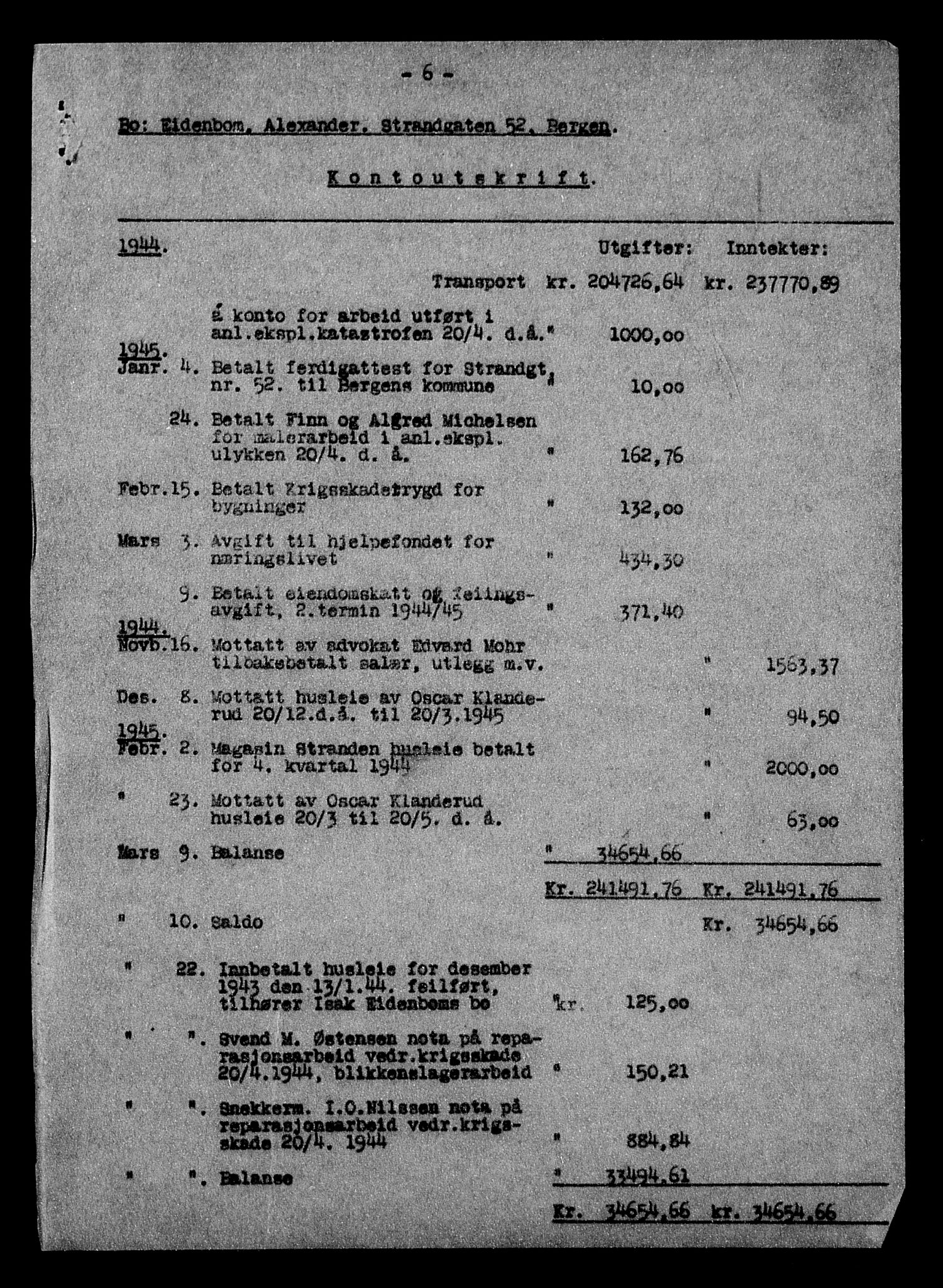 Justisdepartementet, Tilbakeføringskontoret for inndratte formuer, AV/RA-S-1564/H/Hc/Hcd/L0994: --, 1945-1947, p. 70