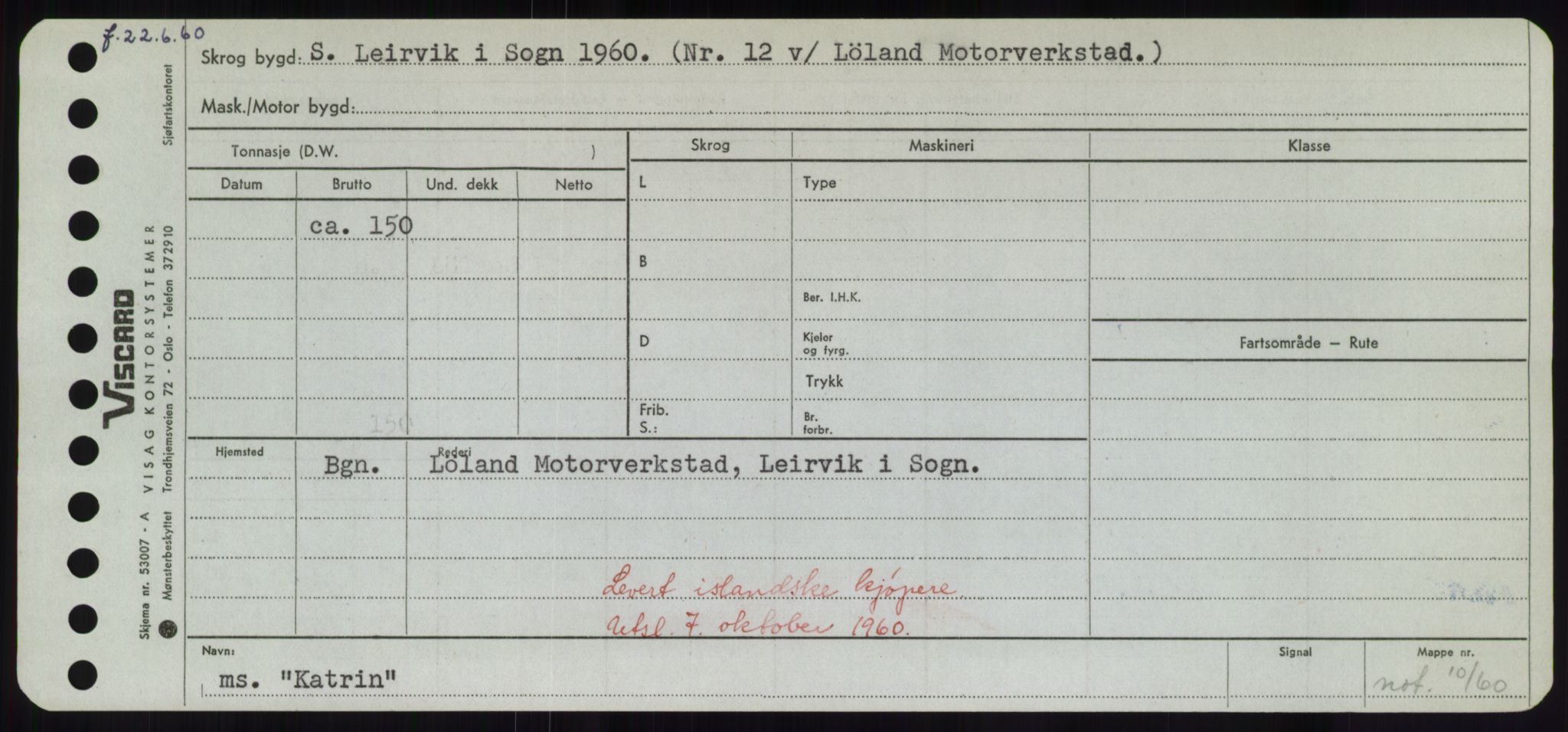 Sjøfartsdirektoratet med forløpere, Skipsmålingen, AV/RA-S-1627/H/Hd/L0020: Fartøy, K-Kon, p. 185