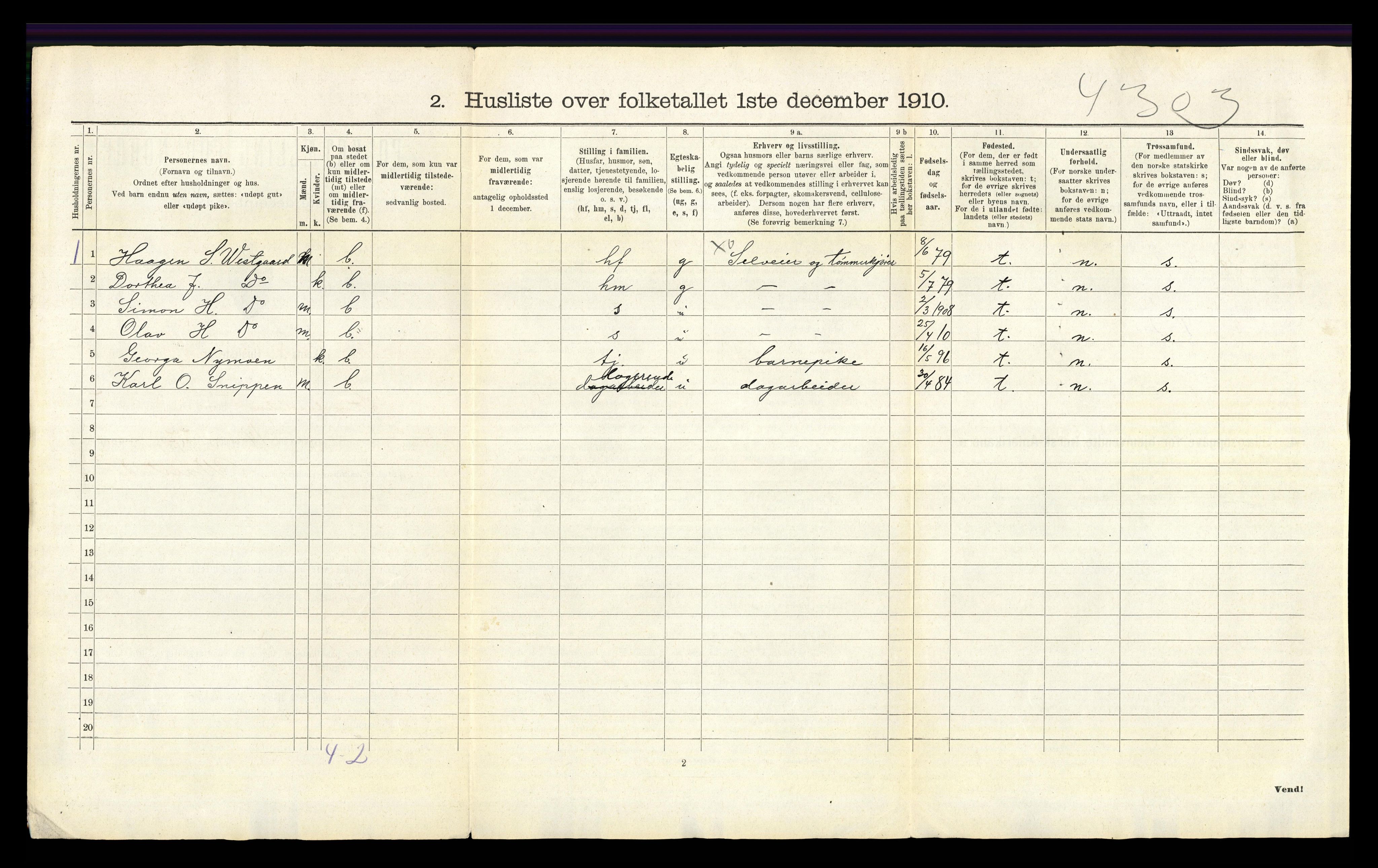 RA, 1910 census for Stor-Elvdal, 1910, p. 682