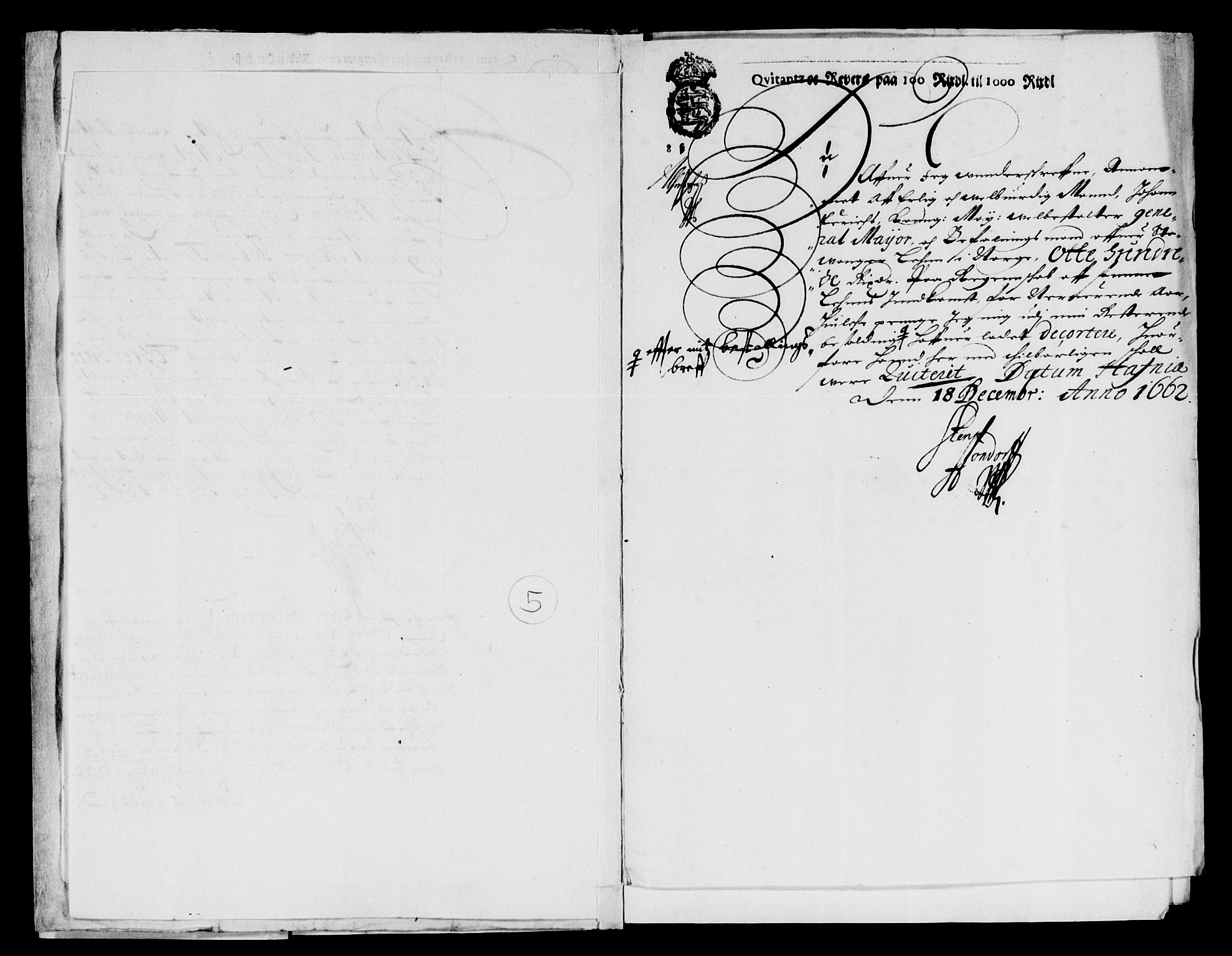 Rentekammeret inntil 1814, Reviderte regnskaper, Lensregnskaper, AV/RA-EA-5023/R/Rb/Rbs/L0045: Stavanger len, 1662-1663