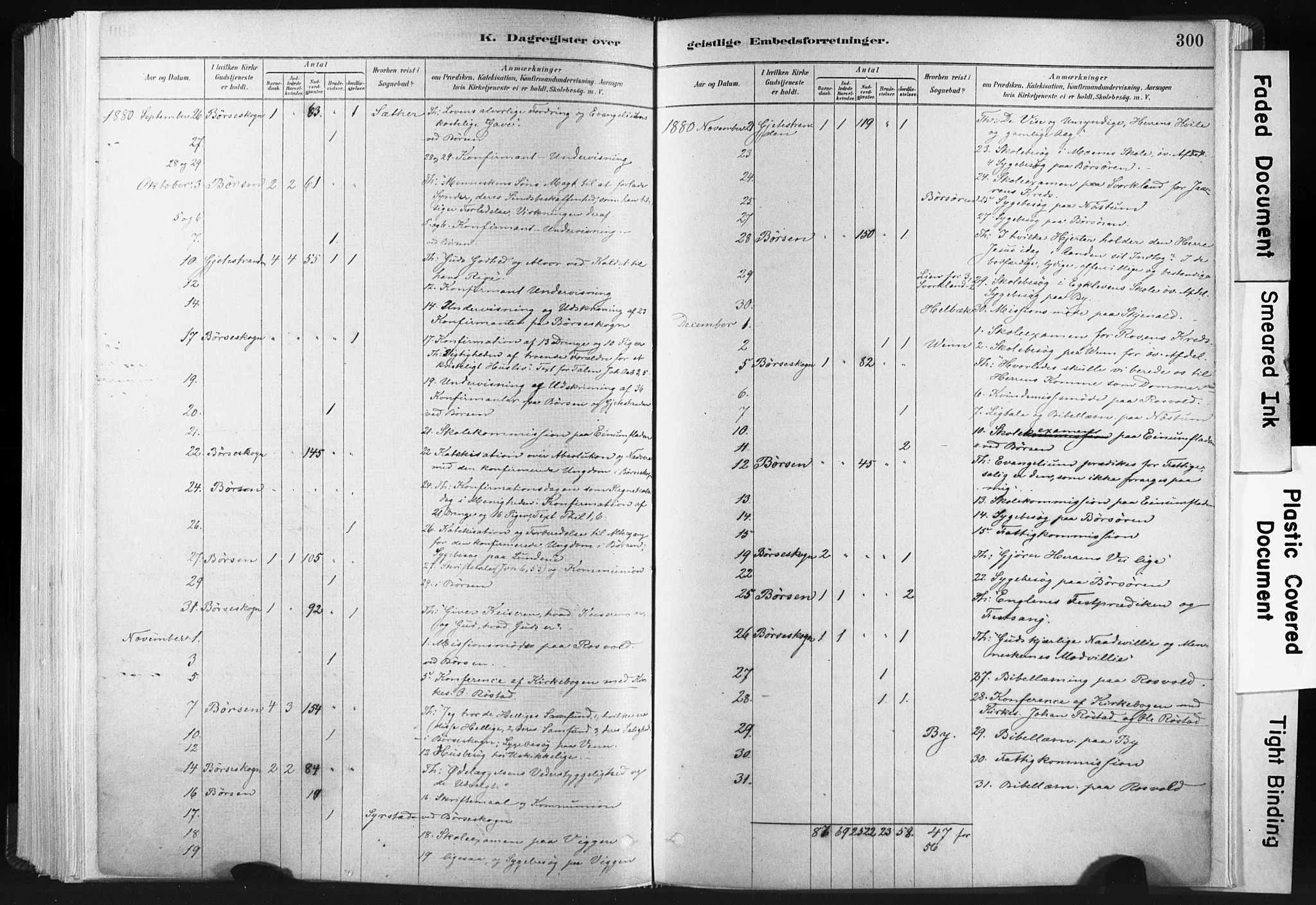 Ministerialprotokoller, klokkerbøker og fødselsregistre - Sør-Trøndelag, SAT/A-1456/665/L0773: Parish register (official) no. 665A08, 1879-1905, p. 300