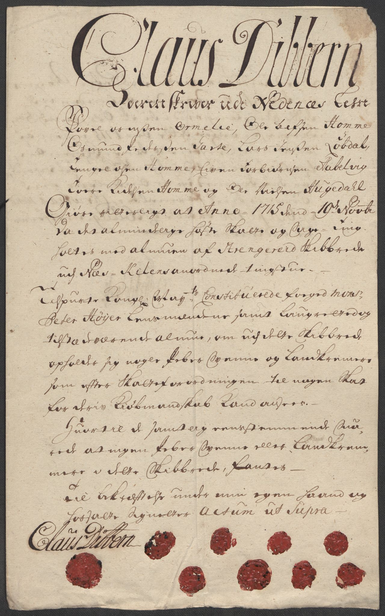 Rentekammeret inntil 1814, Reviderte regnskaper, Fogderegnskap, AV/RA-EA-4092/R39/L2323: Fogderegnskap Nedenes, 1715, p. 182